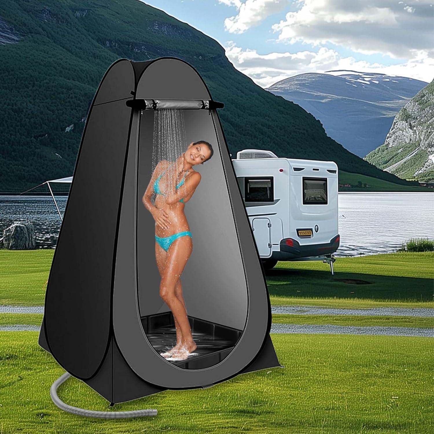 Base de Ducha Plegable GTian 104 cm x 104 cm para Exterior