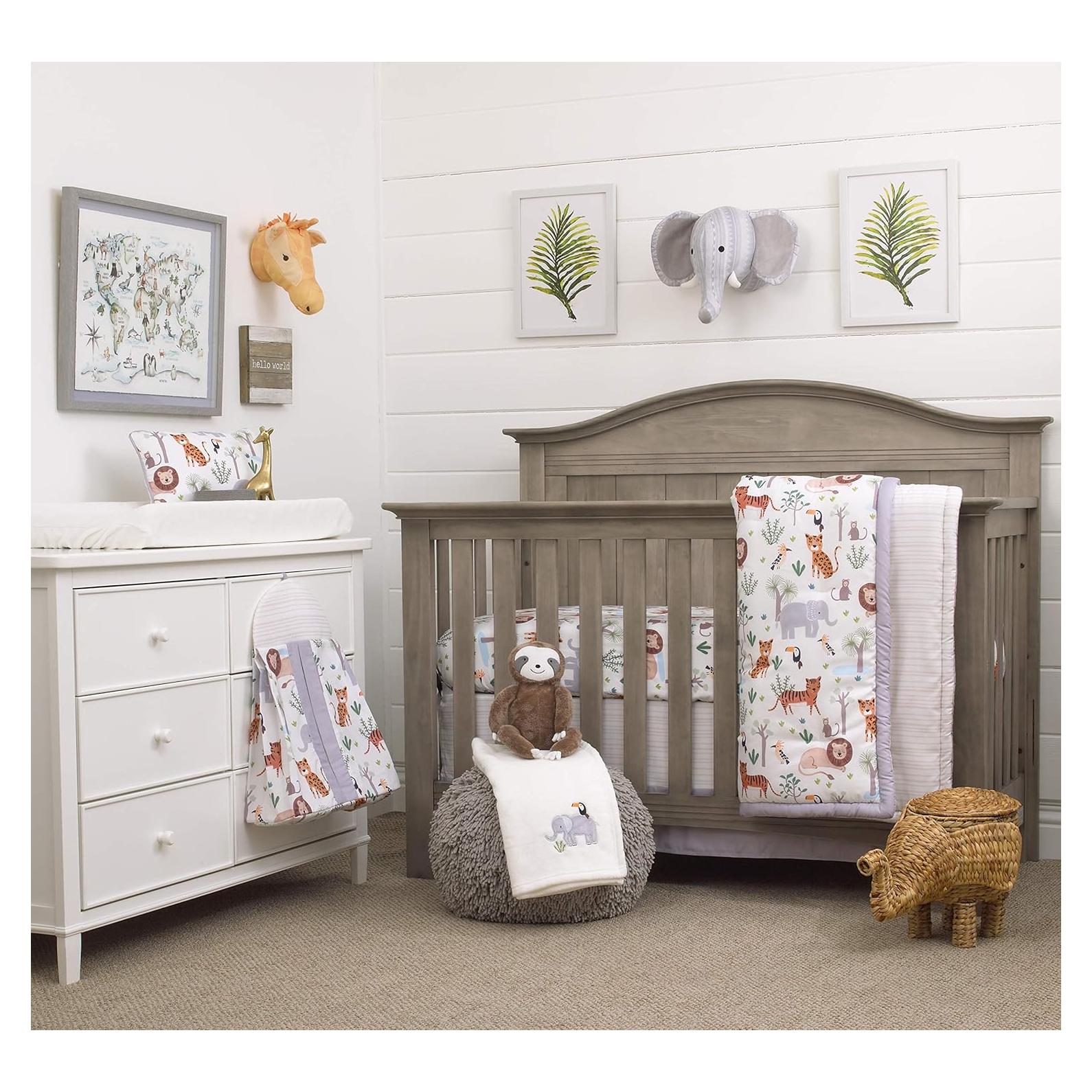 Juego de Ropa de Cuna NoJo Creciendo Salvaje 8 Piezas