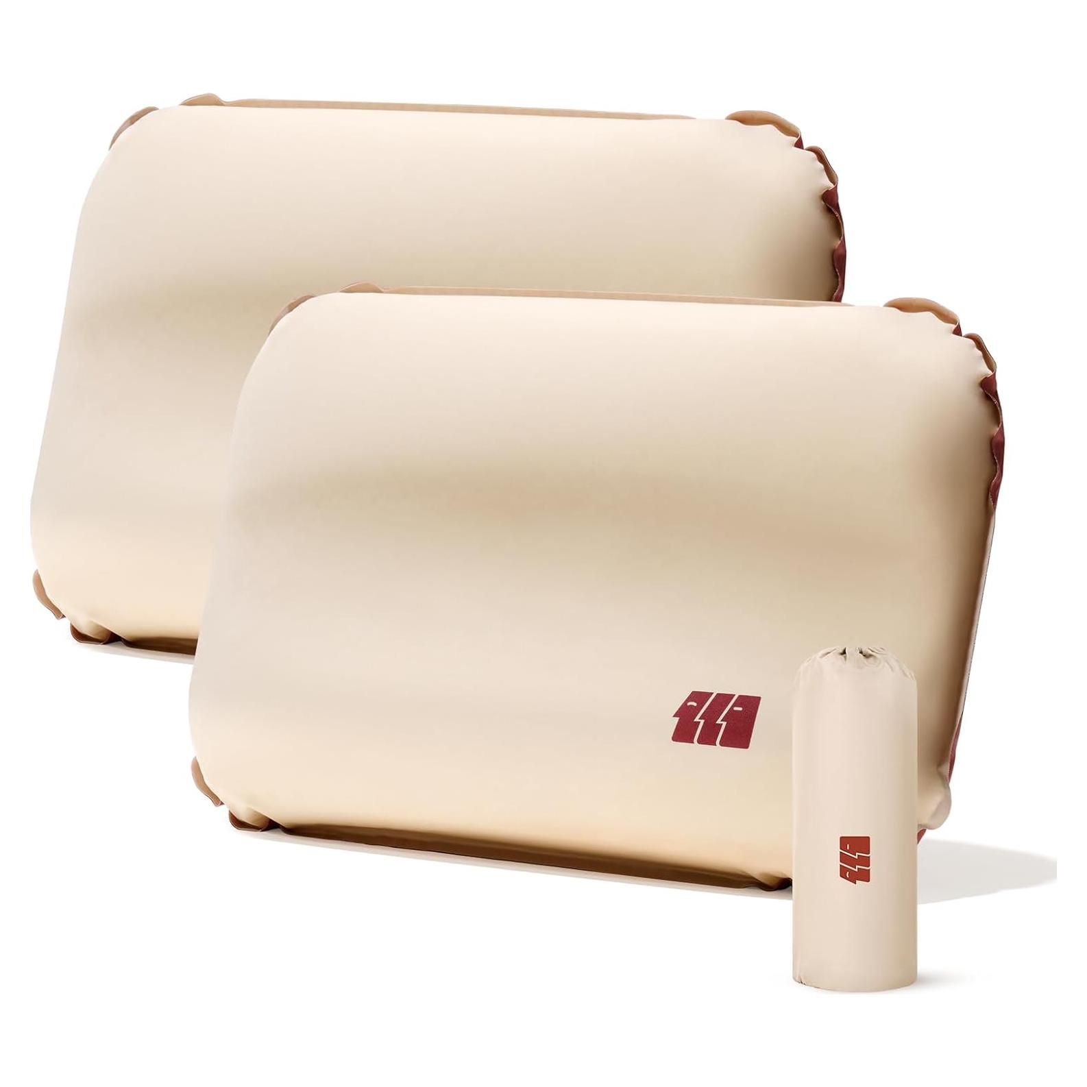 Almohada de Camping TANSTRIDER CP-03 Inflable 2 Pack Ergonómica