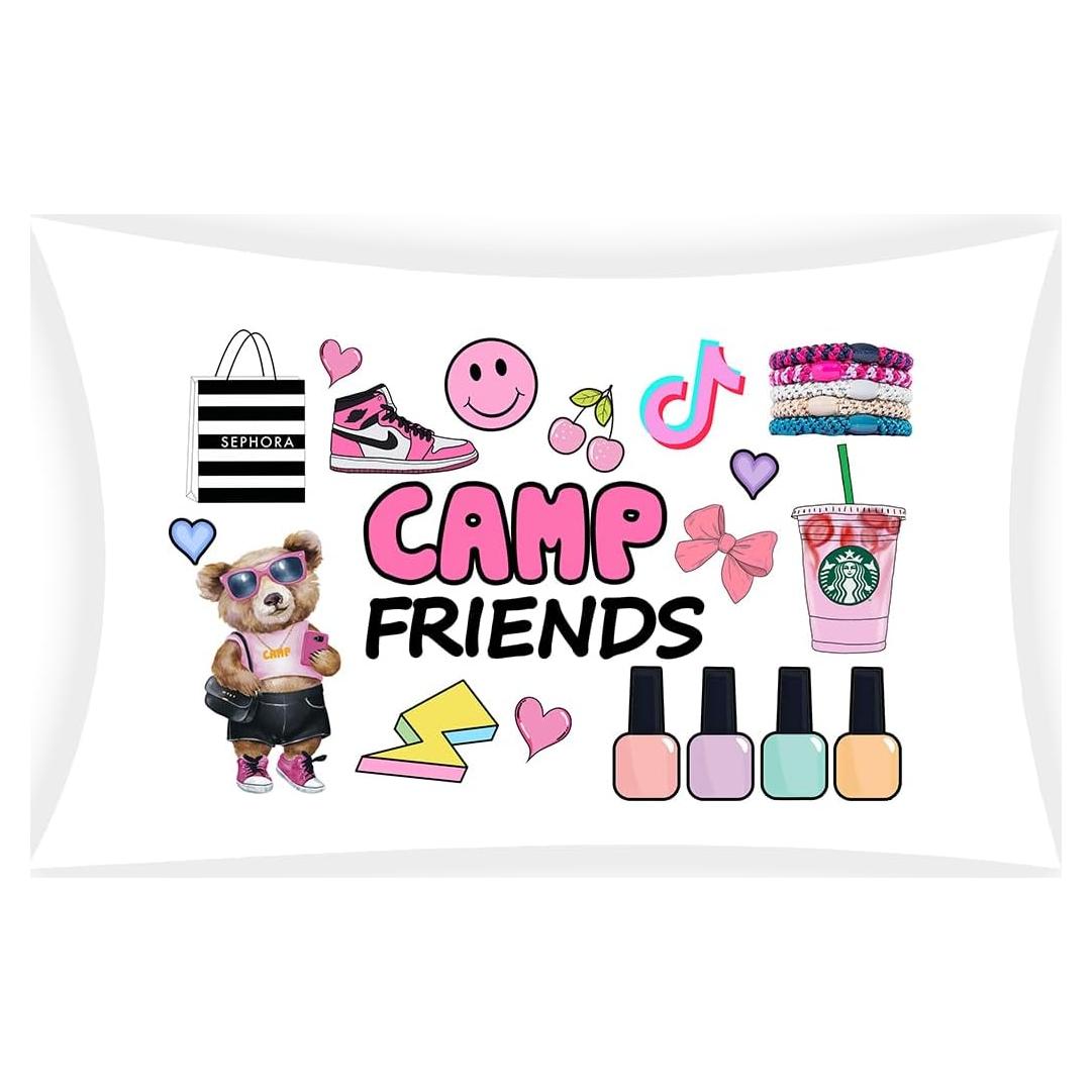 Funda de Almohada Gilbins Blanca para Autógrafos Campamento