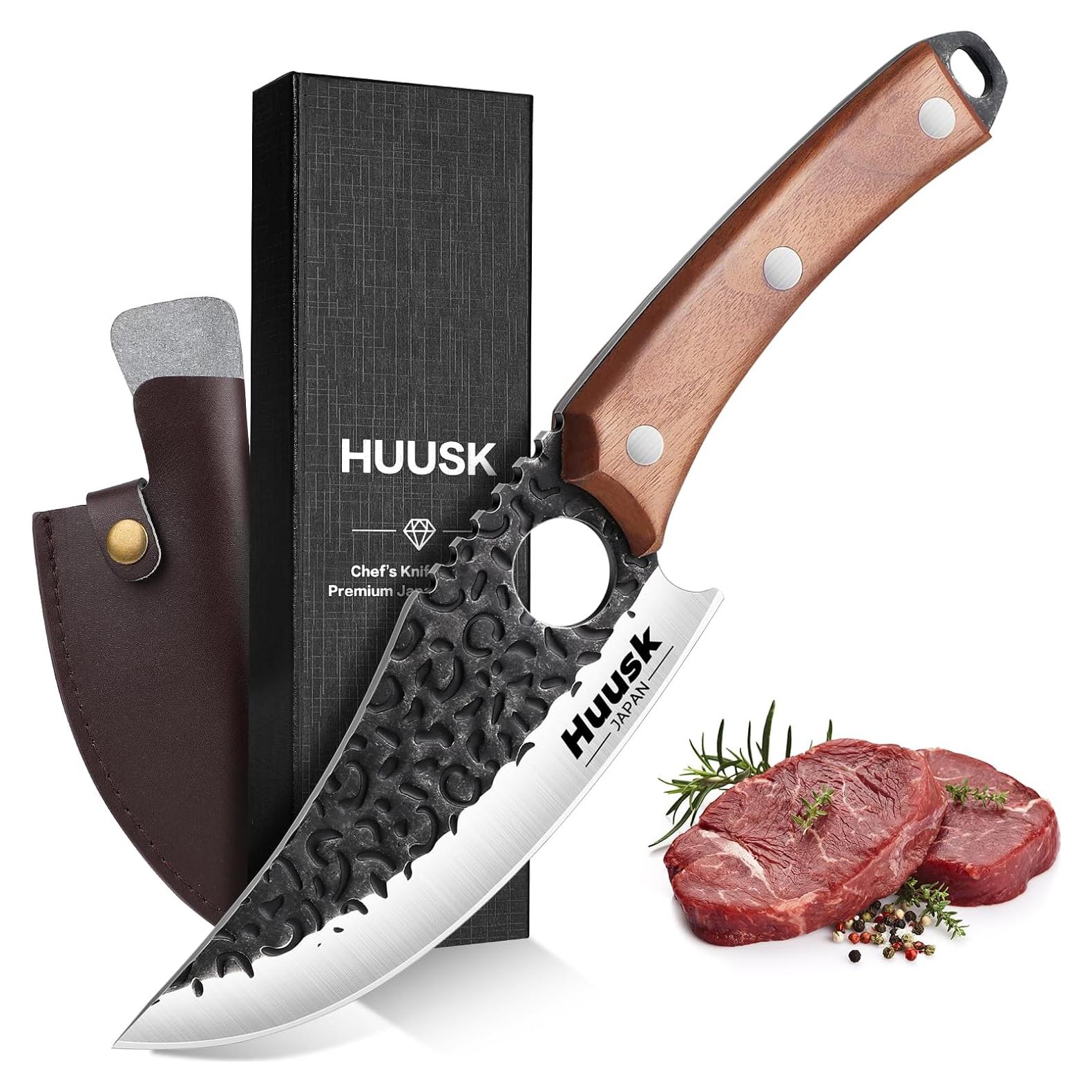 Cuchillo de Carnicero Huusk 14.48 cm Acero Alto Carbono