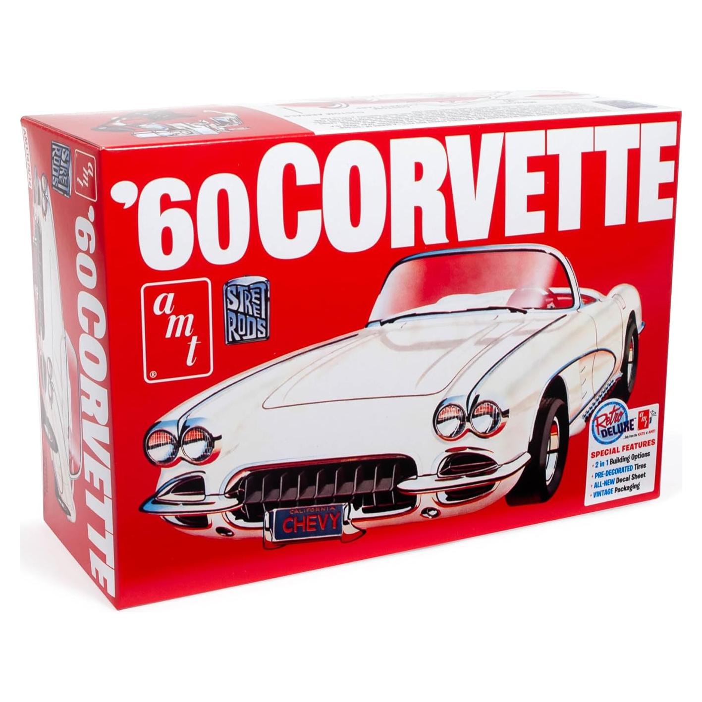 Kit de Modelo AMT Chevrolet Corvette 1960 Escala 1:25