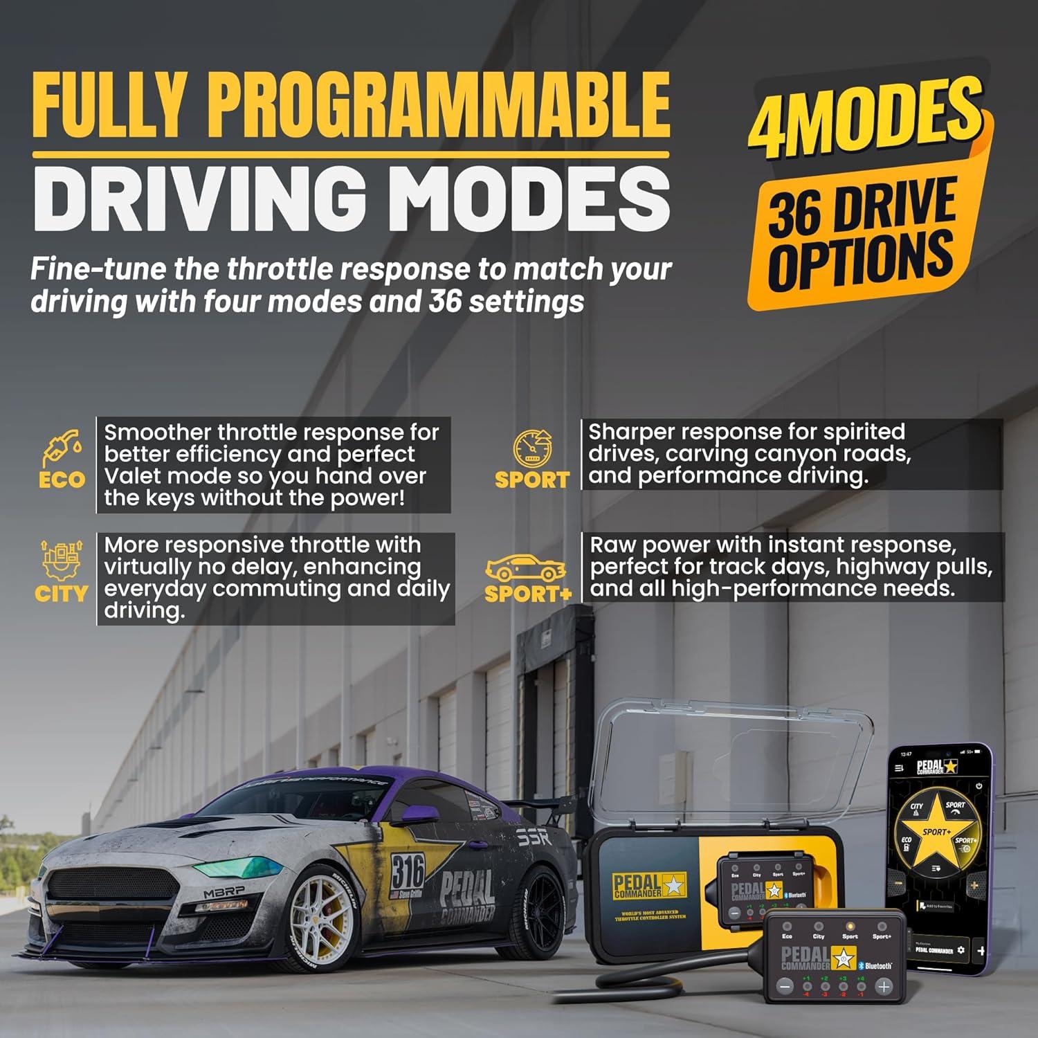 Controlador de Respuesta Acelerador Pedal Commander Ford Mustang 2011-2025