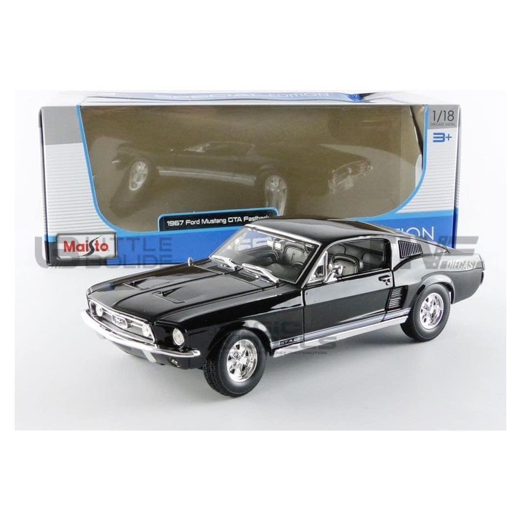 Maisto 1967 Ford Mustang Fastback 1:18 Escala Negro