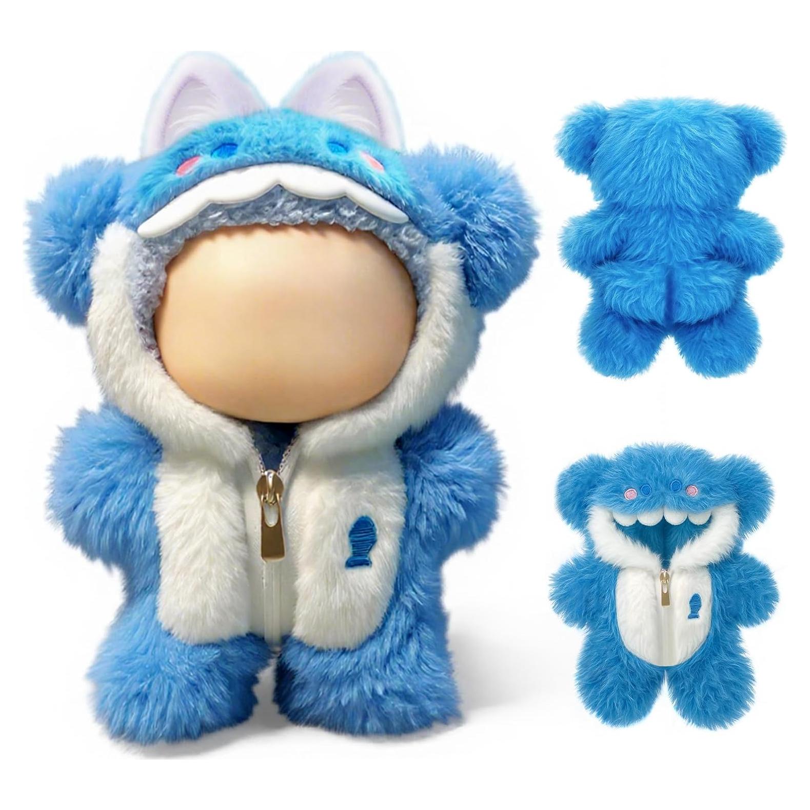 Disfraz de tiburón para muñecas 17cm LaeFae con capucha