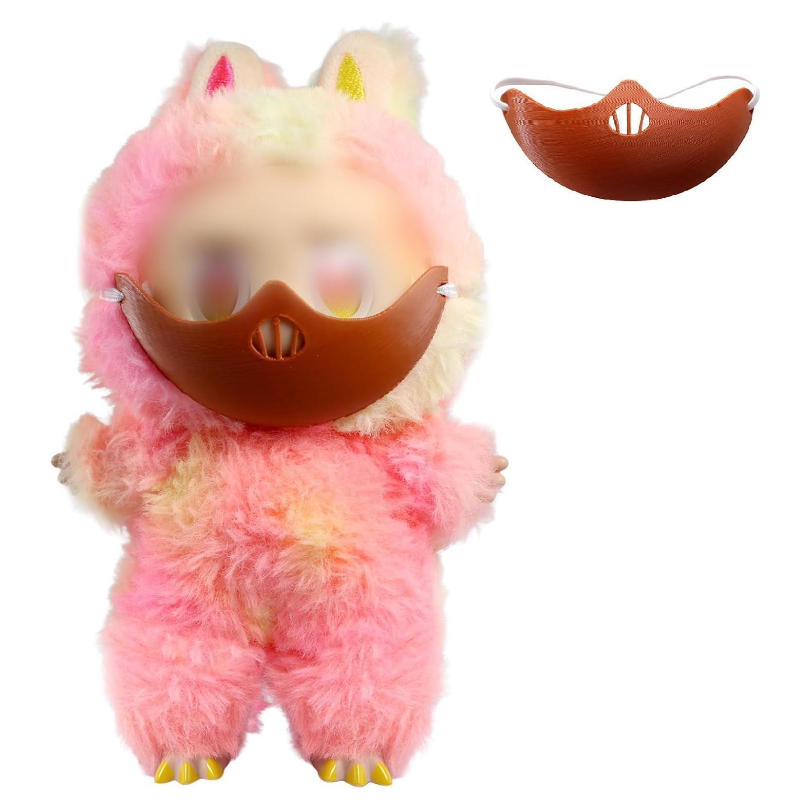 Máscara de Personaje Premium Labubu para Muñecas 17CM