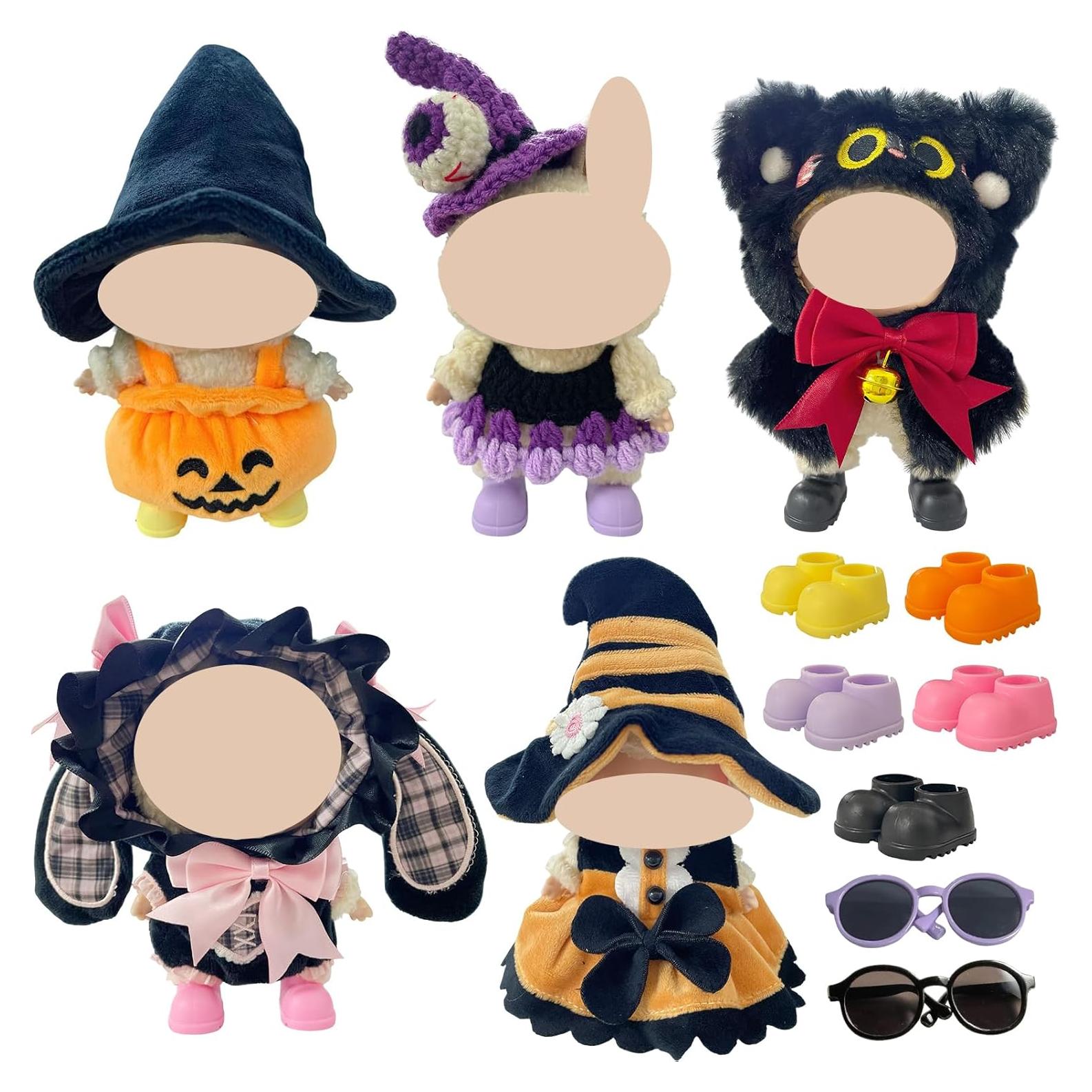 5 Conjuntos de Disfraces de Halloween para Muñeca 17cm Ezcora