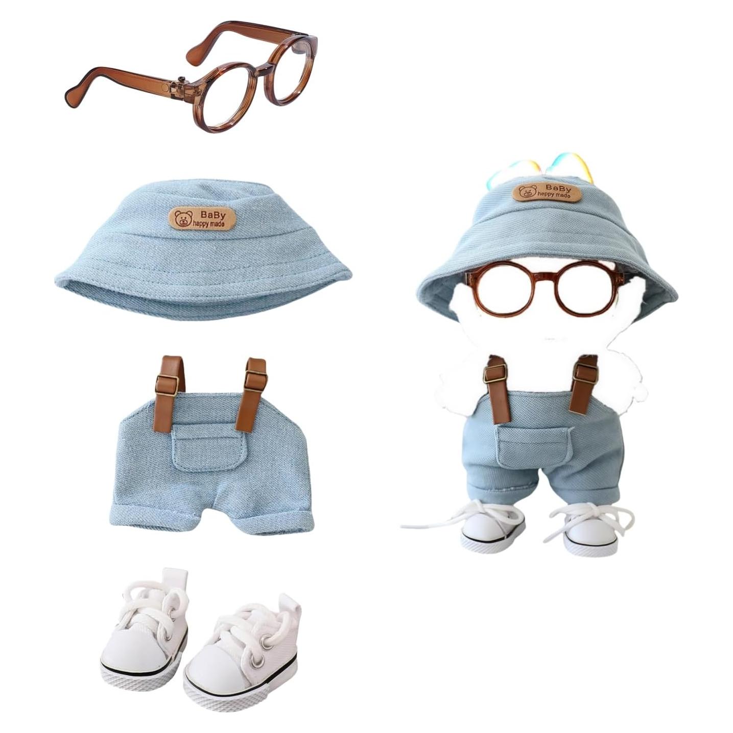 Conjunto de Ropa para Muñecas 17cm TOU-BEGUIN 4 Piezas Azul