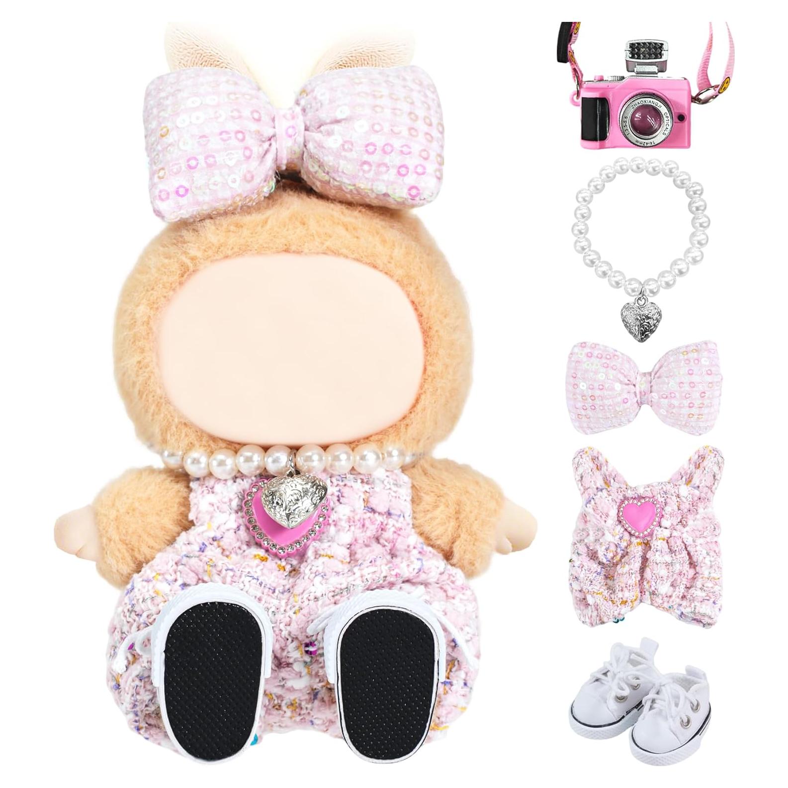 Conjunto de Ropa para Muñecas Labubu 17 cm - 5 Piezas