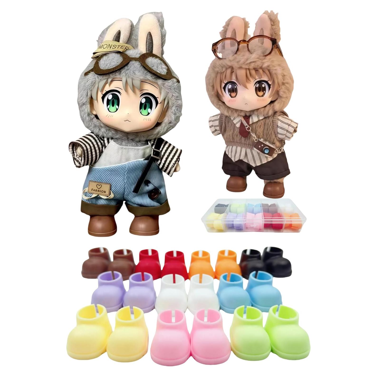 Zapatos para muñeca Labubu - 10 pares variados, 17cm