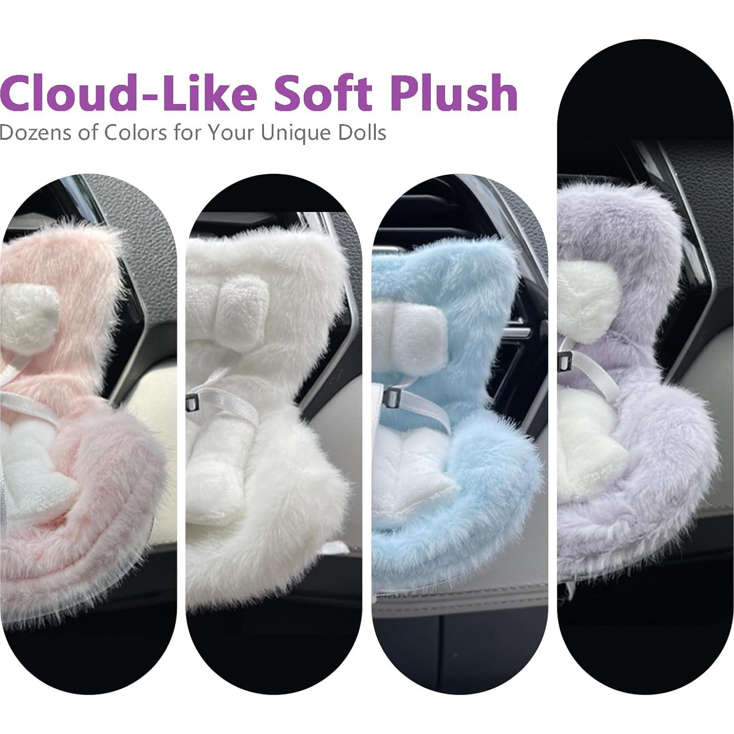 Asiento de Coche para Muñecas Ezcora Blanco 7.62cm