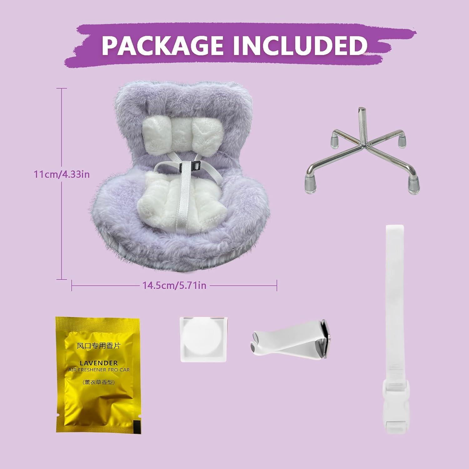 Asiento de Coche para Muñecas Ezcora Blanco 7.62cm