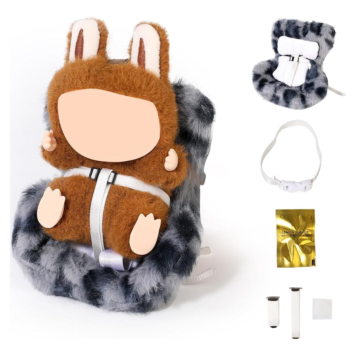 Asiento de Coche para Muñecas SnyBaooie 10-17cm Gris