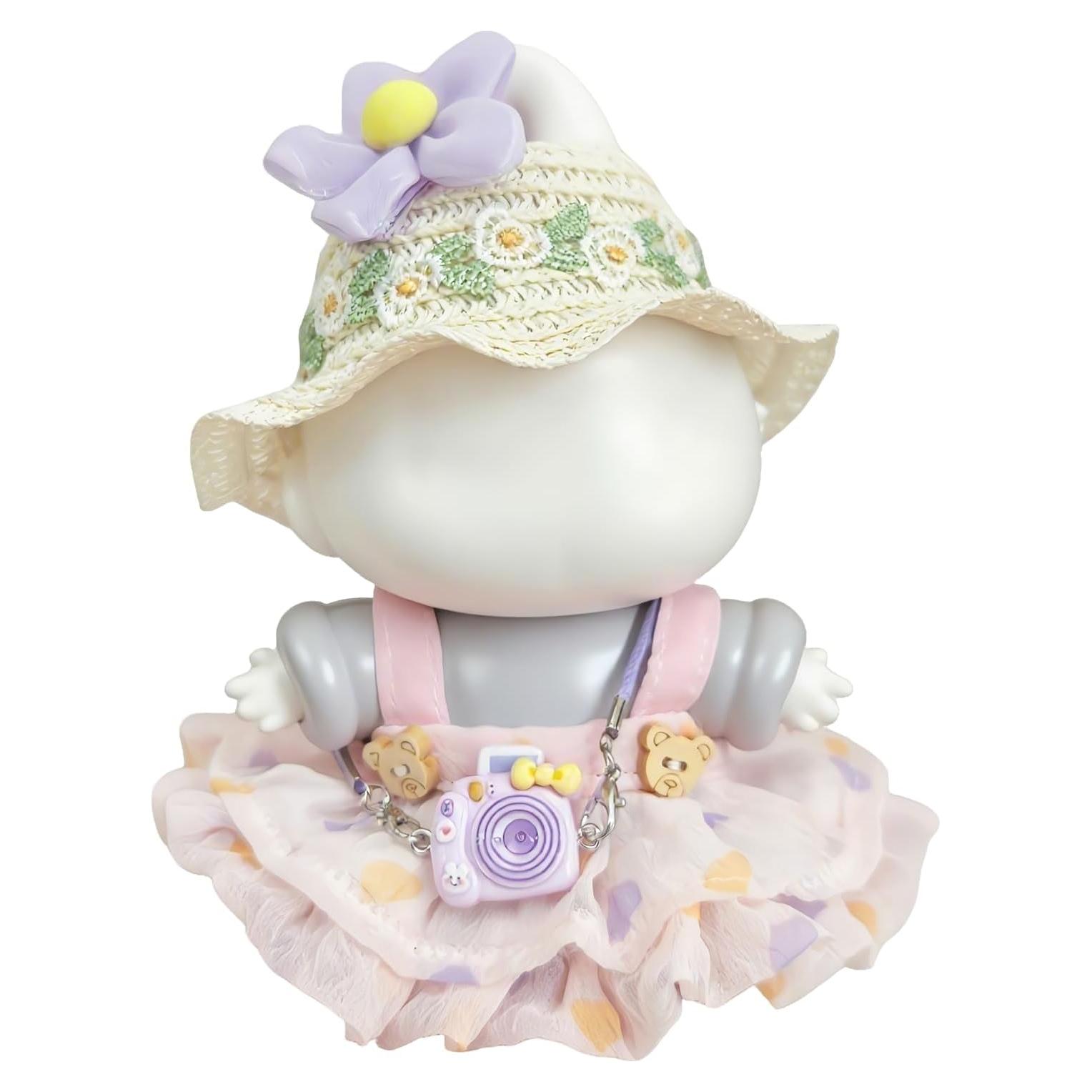 Conjunto de Ropa para Muñecas 17cm FRS007 Vestido Rosa Lunares