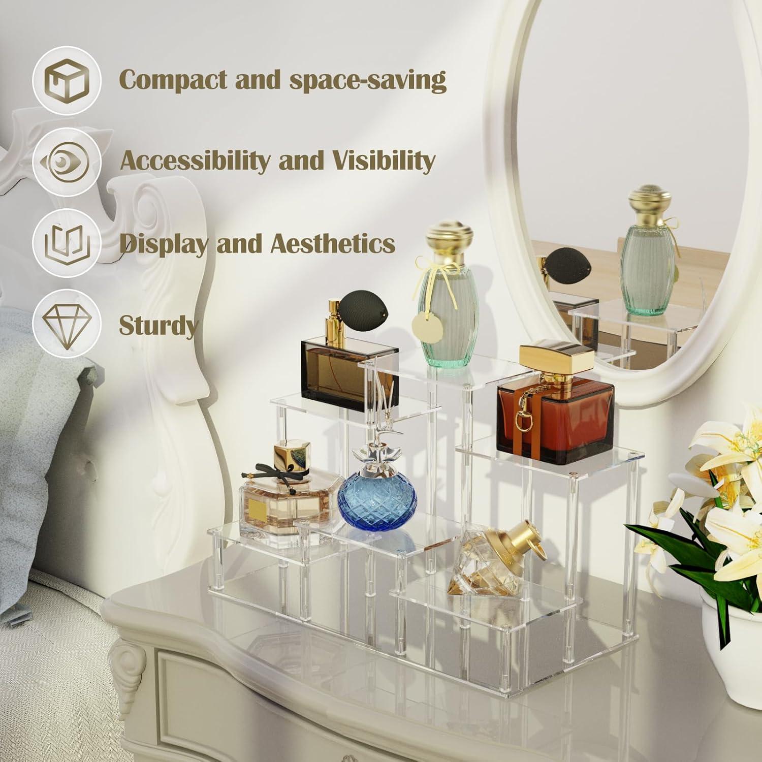 Soporte de Exhibición Acrílico DuvinDD 6 Niveles para Perfumes