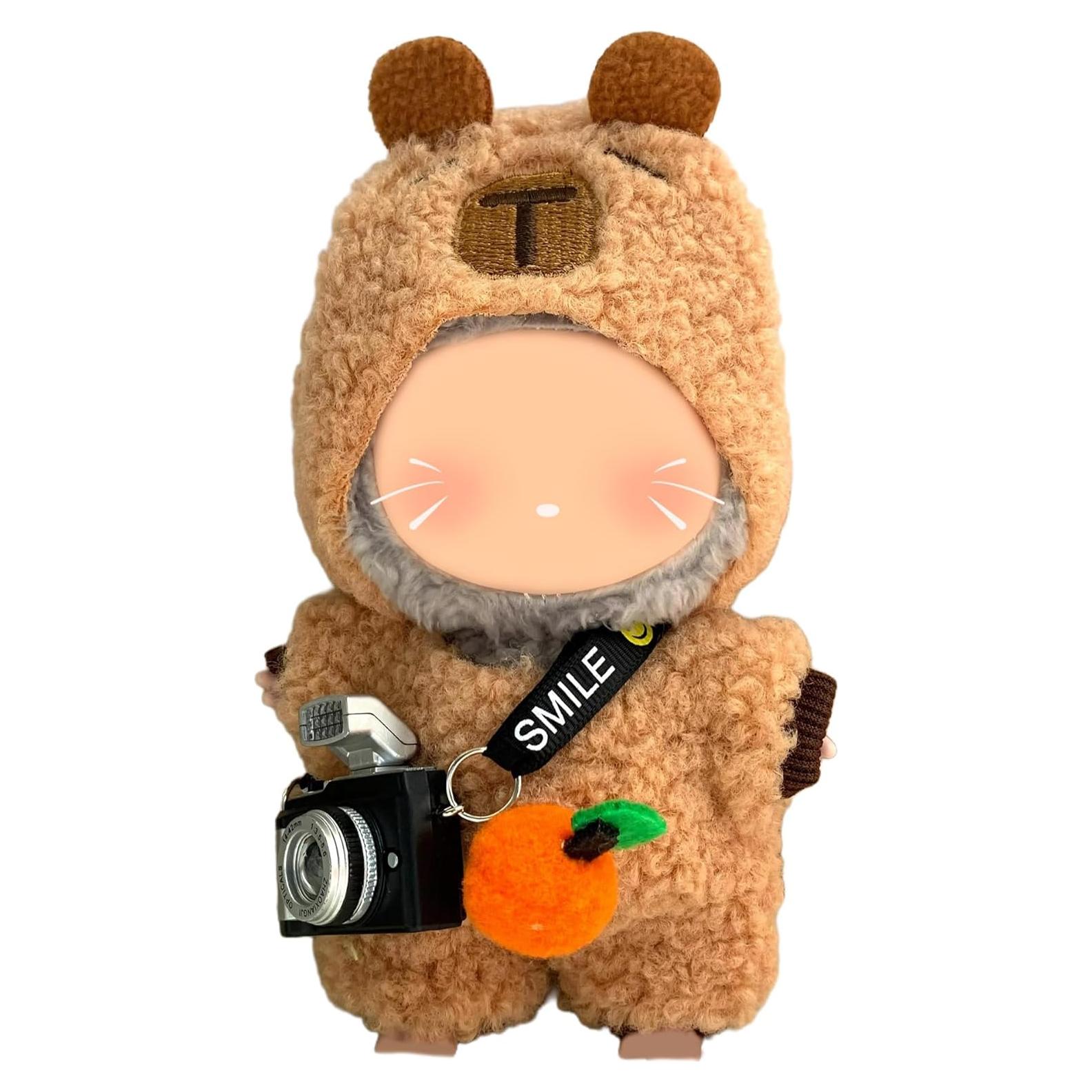 Conjunto de Ropa para Muñeca 17cm Coruja 3 Piezas Oso Peluche