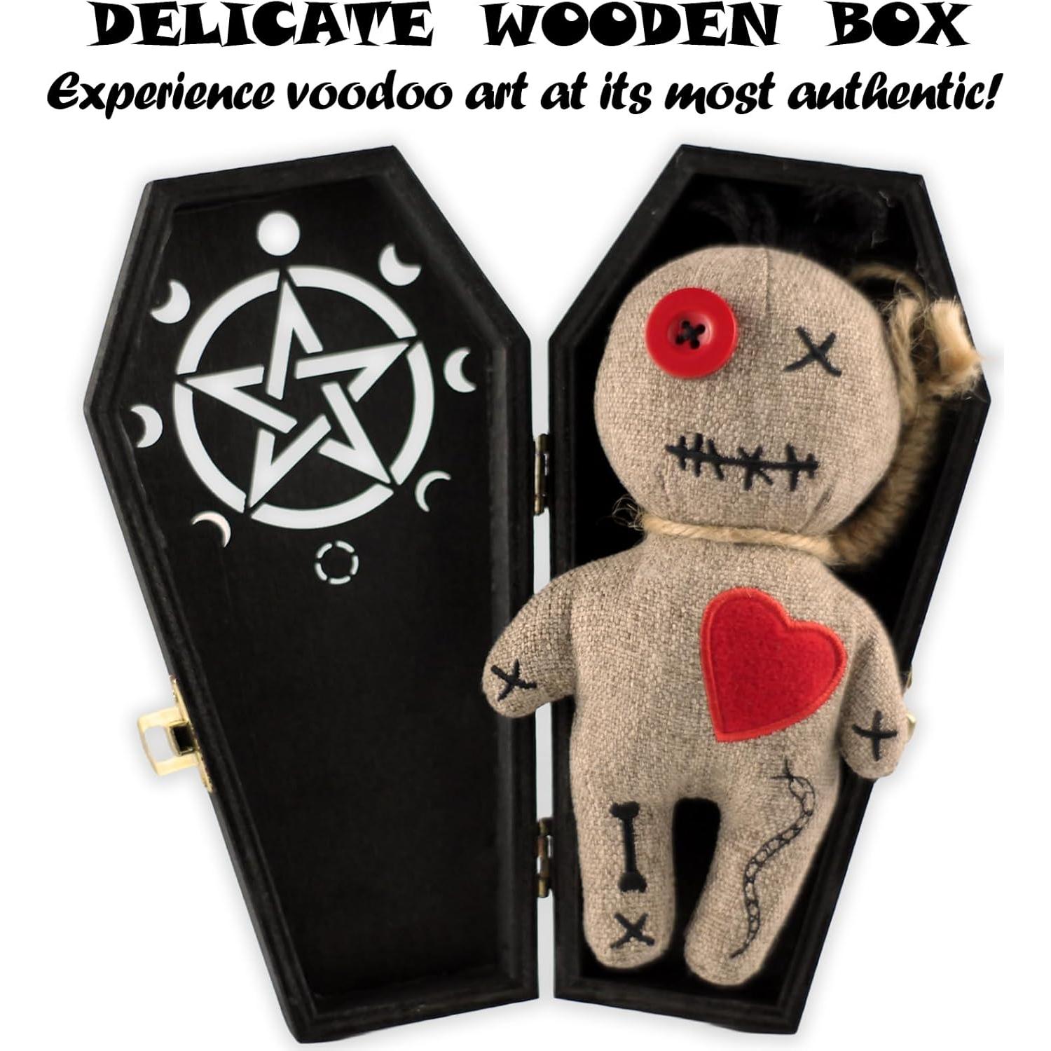 Kit de Muñeca Voodoo Ayidawedo con Tarjetas y Pines - Set Completo