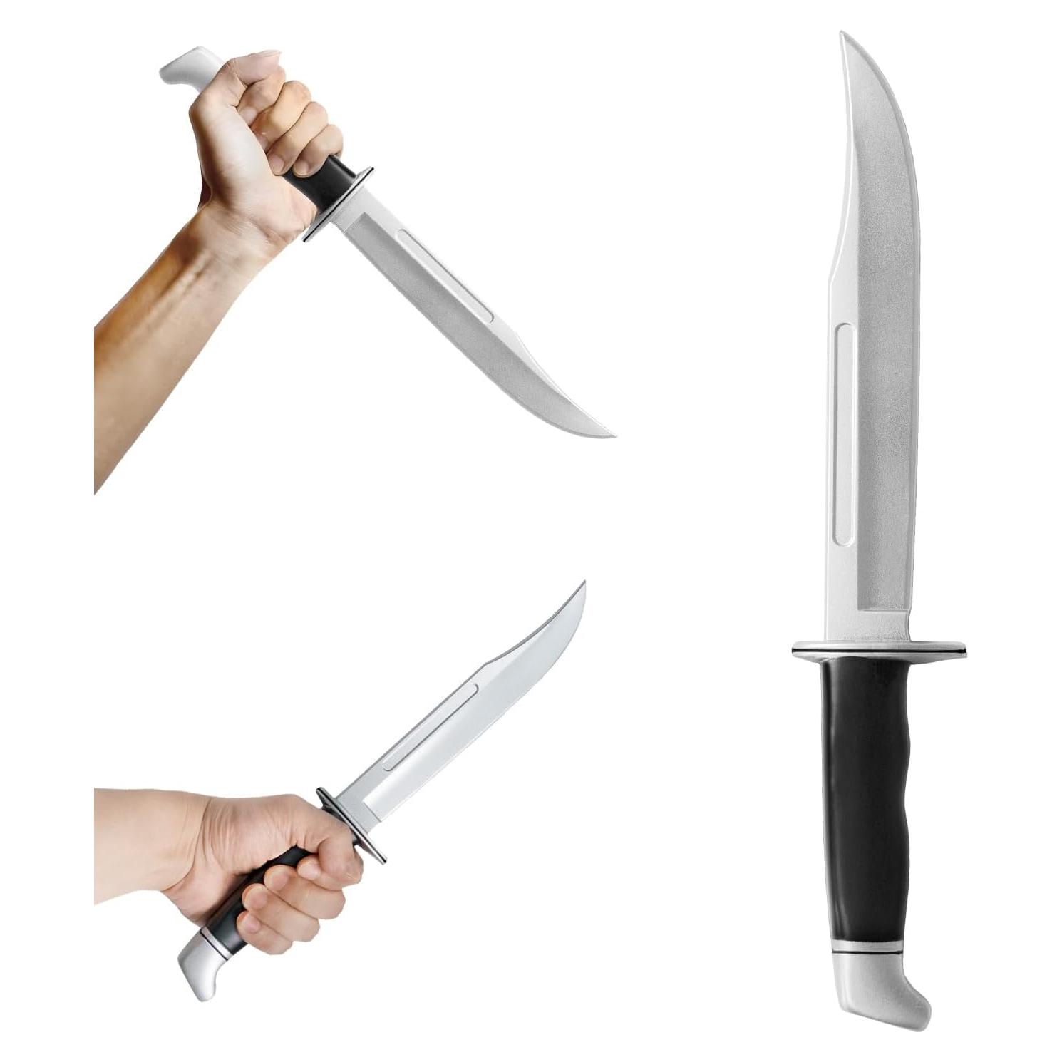 Cuchillo de Goma Falso Halloween ININ 31.6 cm Seguro para Cosplay