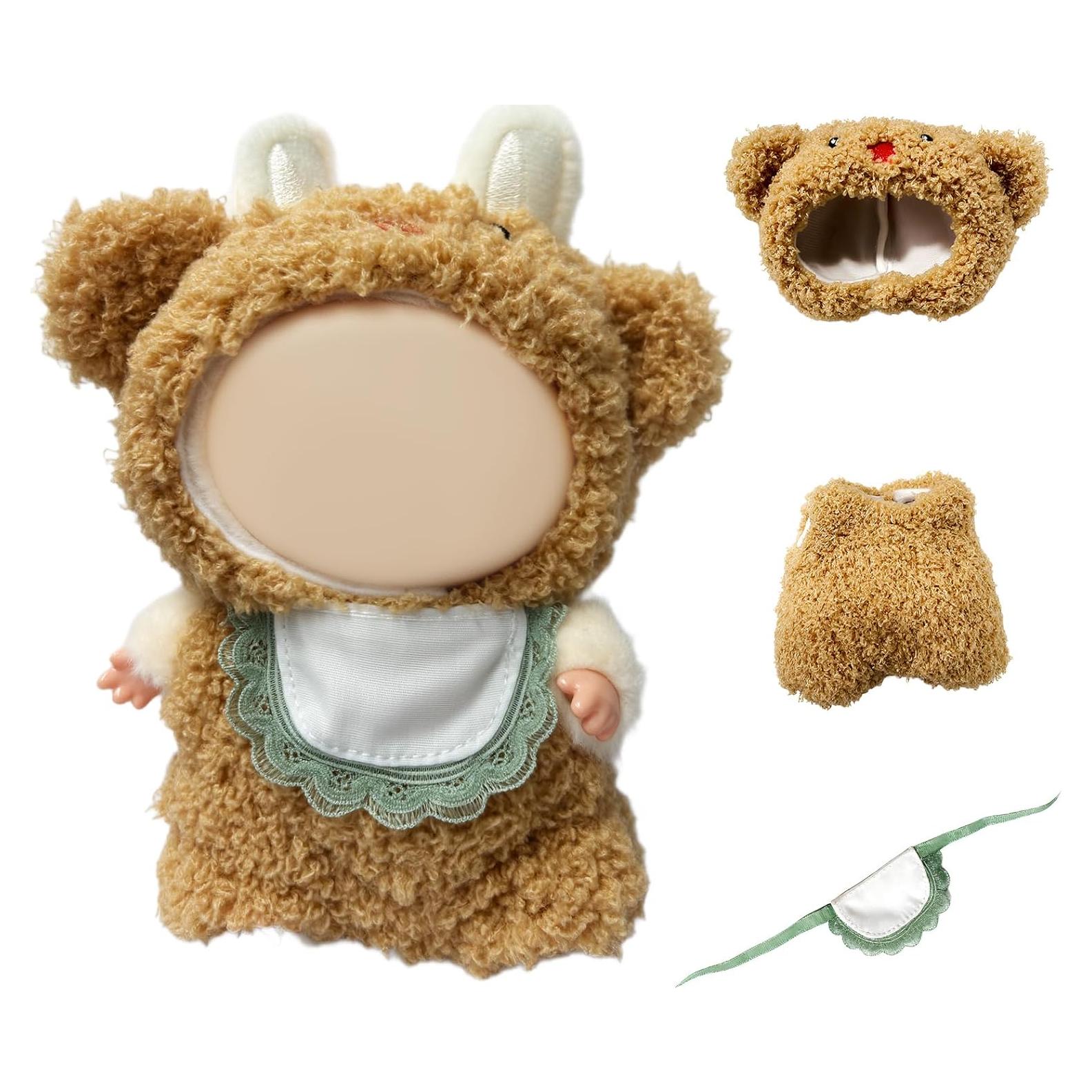 Conjunto de Ropa para Muñecas 17cm Caqui - Conthfut