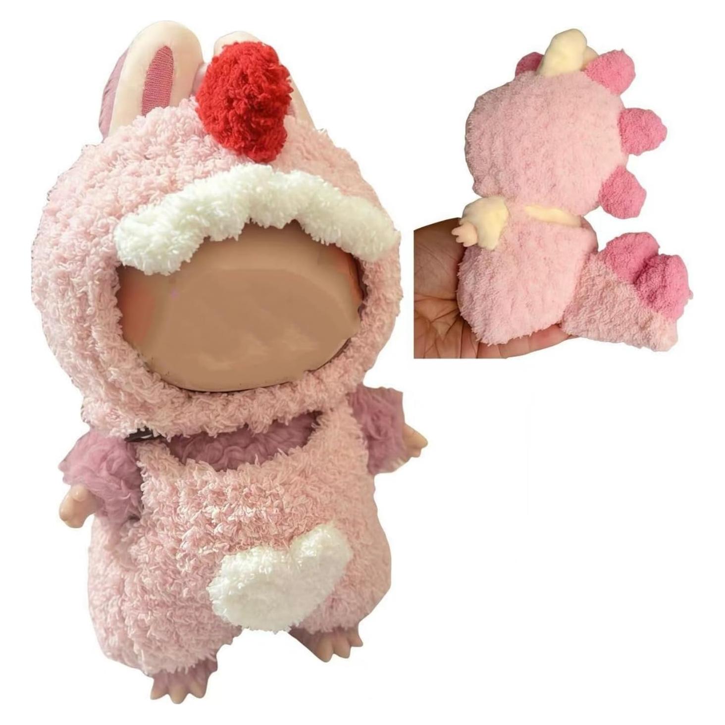 Conjunto de Ropa para Muñeca Labubu 17cm - Rosa - Accesorios