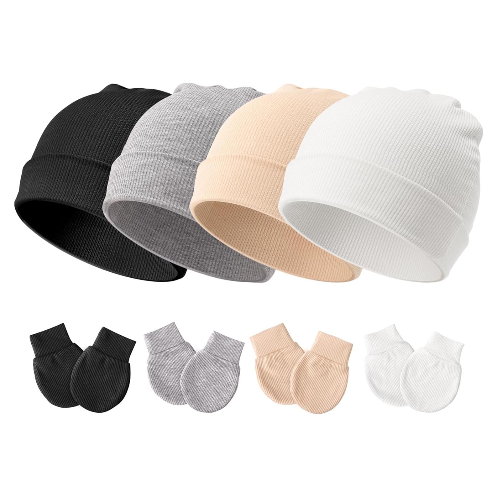 Conjunto de Gorro y Manoplas AQOKKA Bebés 0-3 Meses