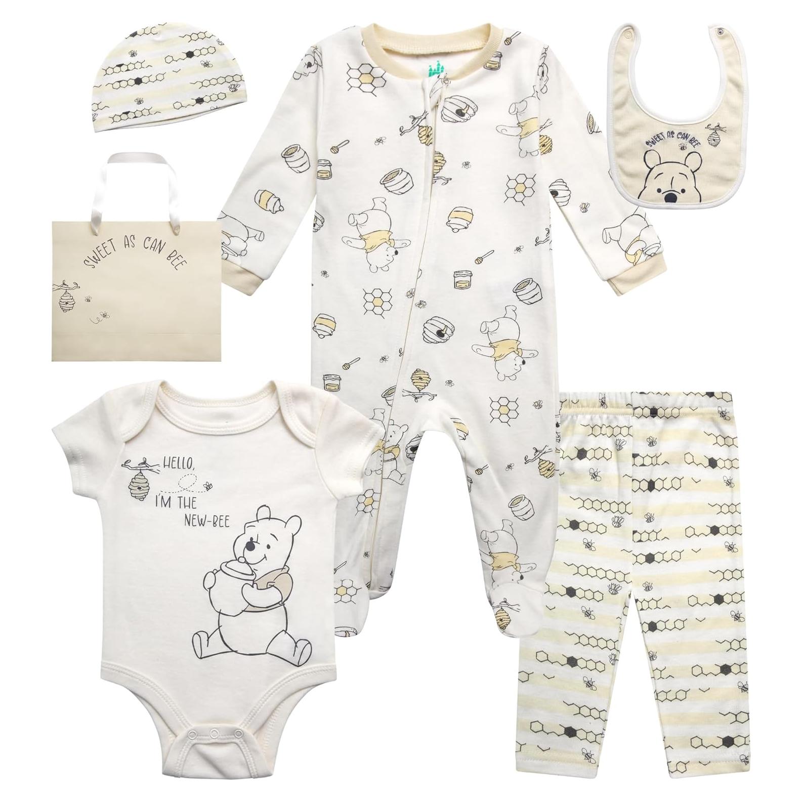 Set de Ropa para Bebé Disney 7 Piezas 0-6 Meses