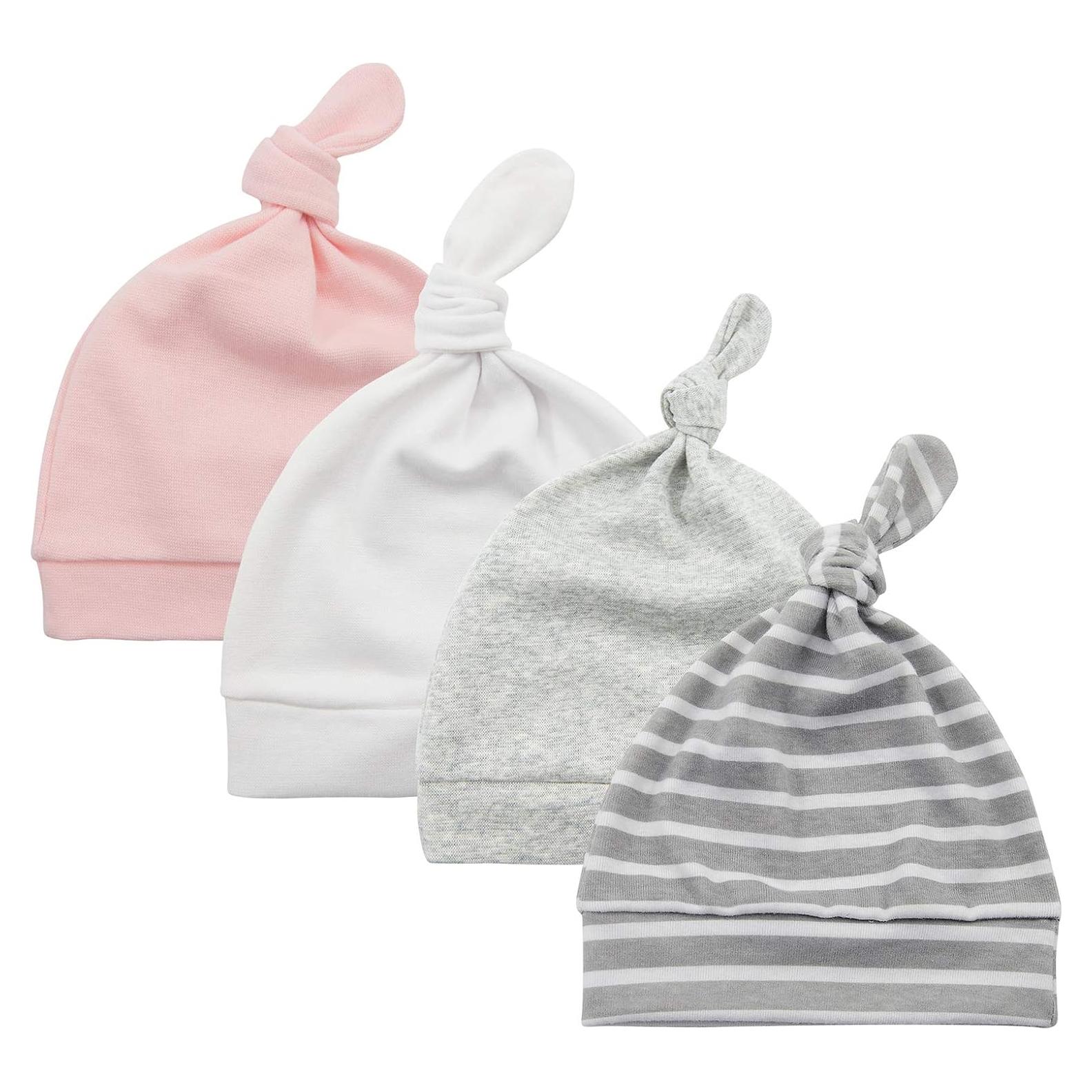 Conjunto de gorros y manoplas para bebés 0-6 meses algodón