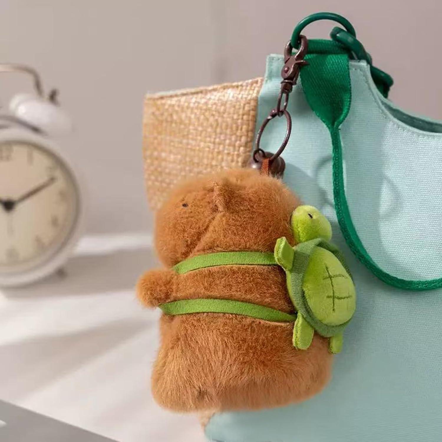 Llavero de Peluche Capibara Adorlynetty 12 cm Suave