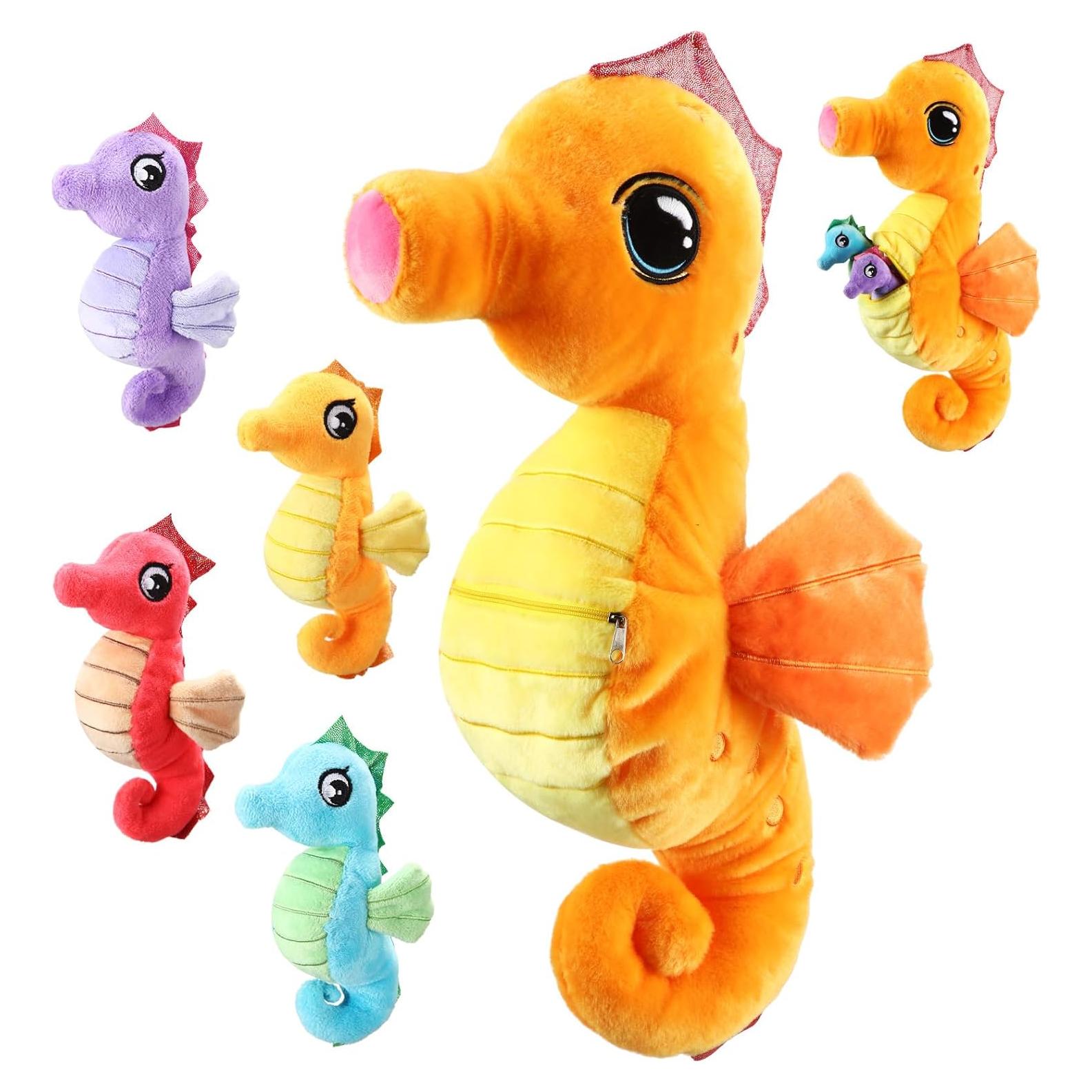 Conjunto de 5 Animales de Peluche Caballito de Mar Shappy