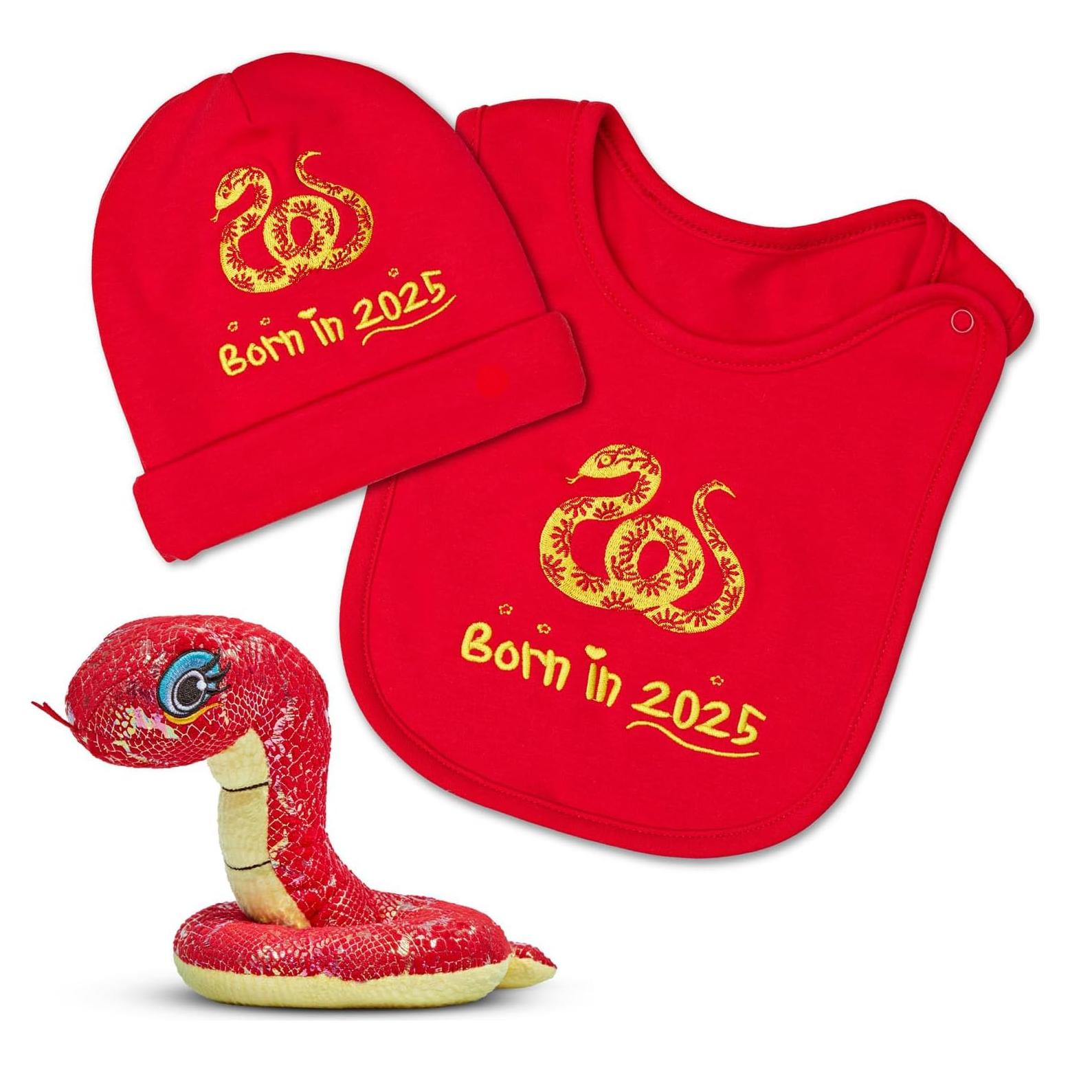 Conjunto de Regalo Bebé FoxE 2025 - Babero, Gorro y Peluche