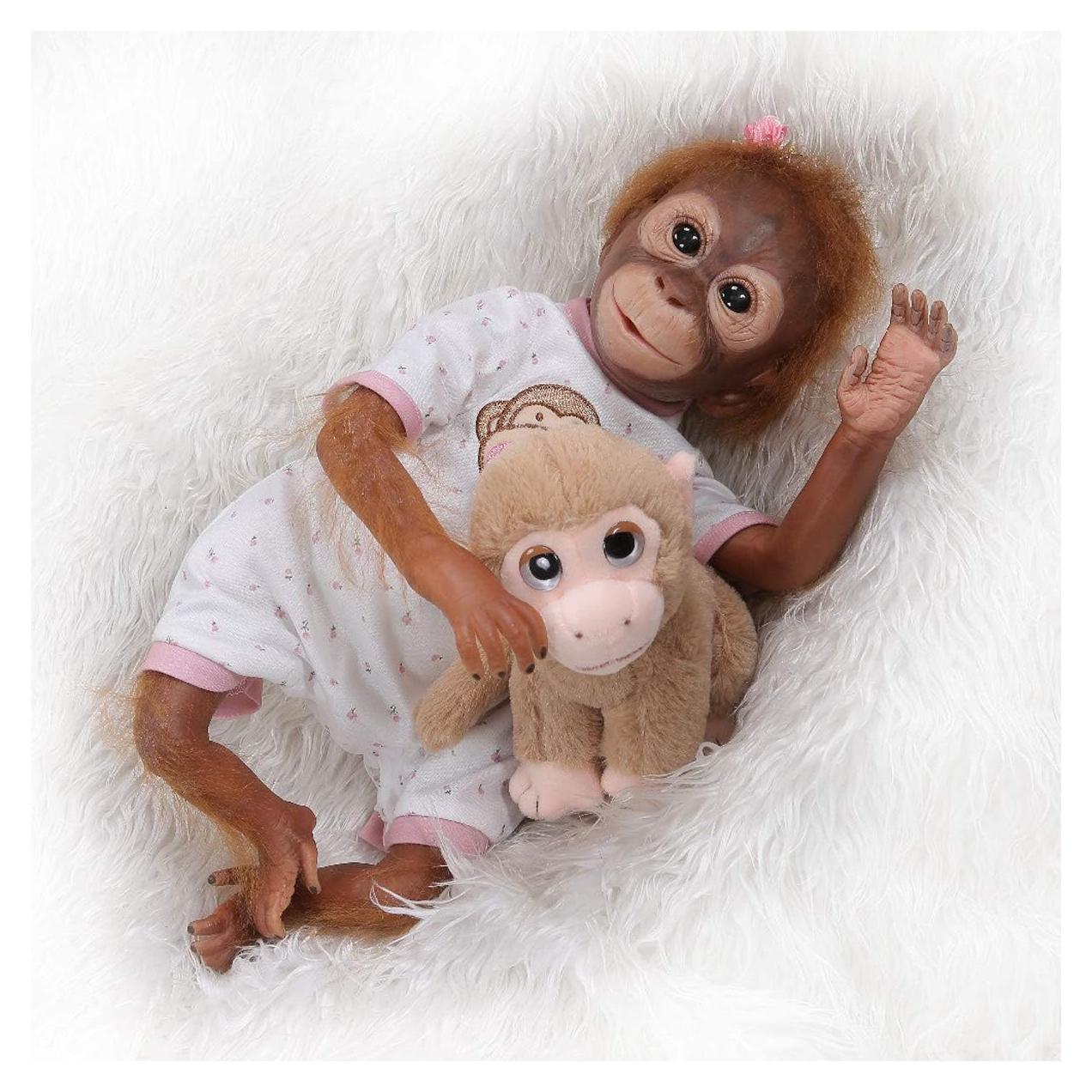 Muñeca Reborn Mono Bebé 52 cm NANJING KERUITA Detalles Realistas