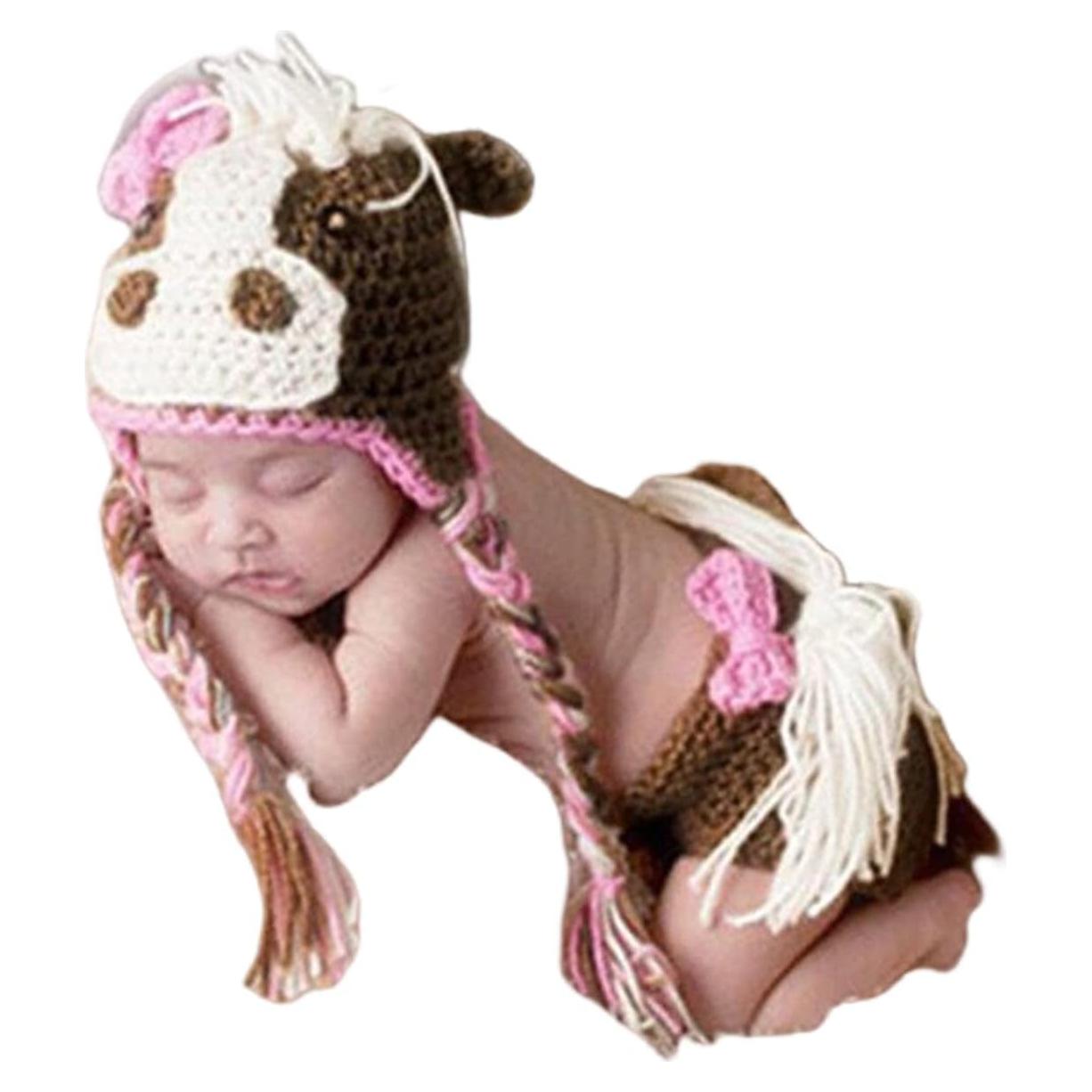 Accesorios de Fotografía para Bebés Unisex - Sombrero y Pantalón