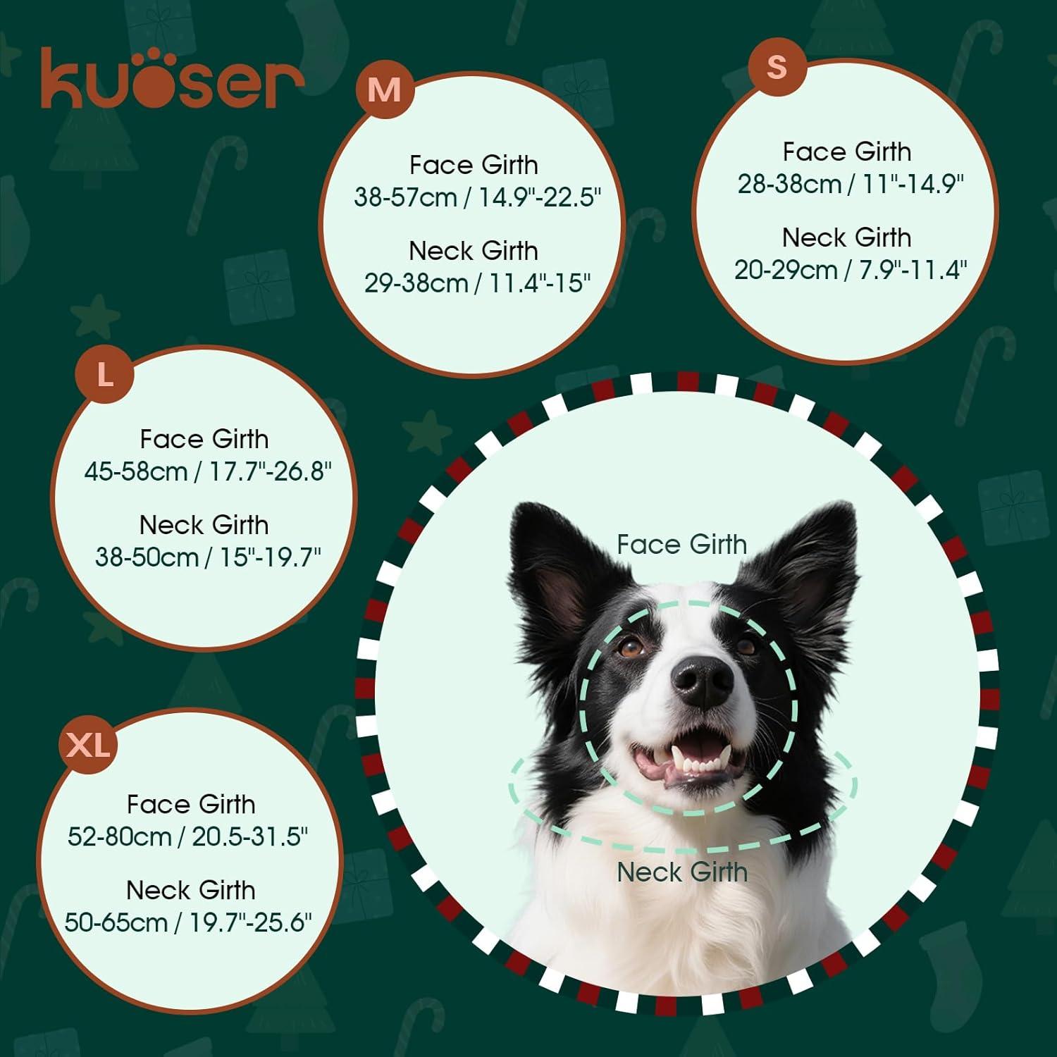 Sombrero de Invierno para Perros Kuoser - Gorro Navidad Rojo