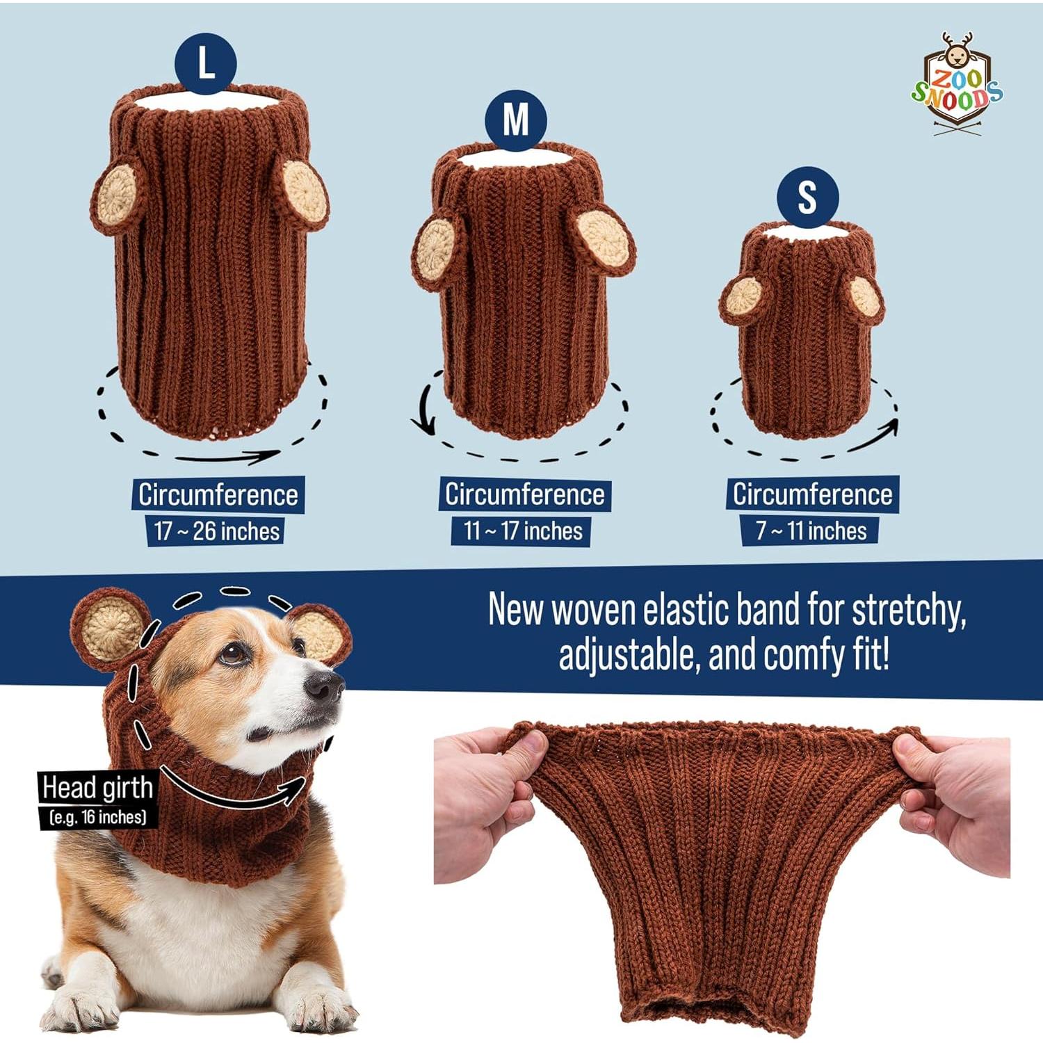 Disfraz Snood Baby Yoda Verde Mediano Zoo Snoods para Perros