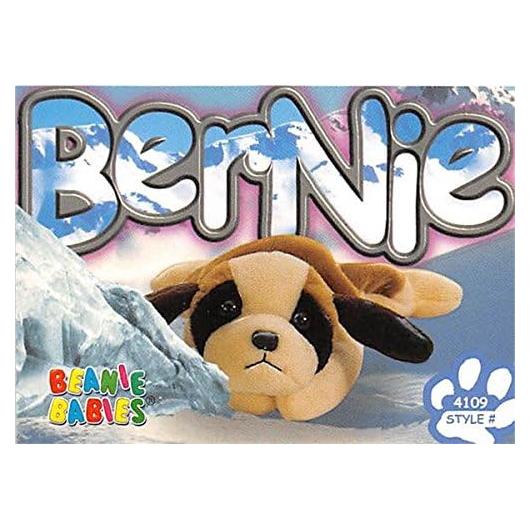 Tarjeta de Comercio Beanie Babies TY 1999 Perro Bernie