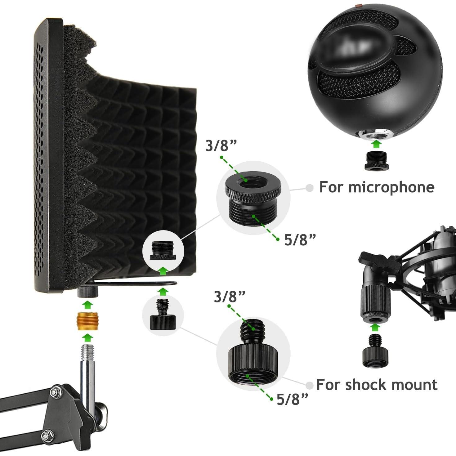 Escudo de Aislamiento de Micrófono Frgyee Plegable 19x27cm