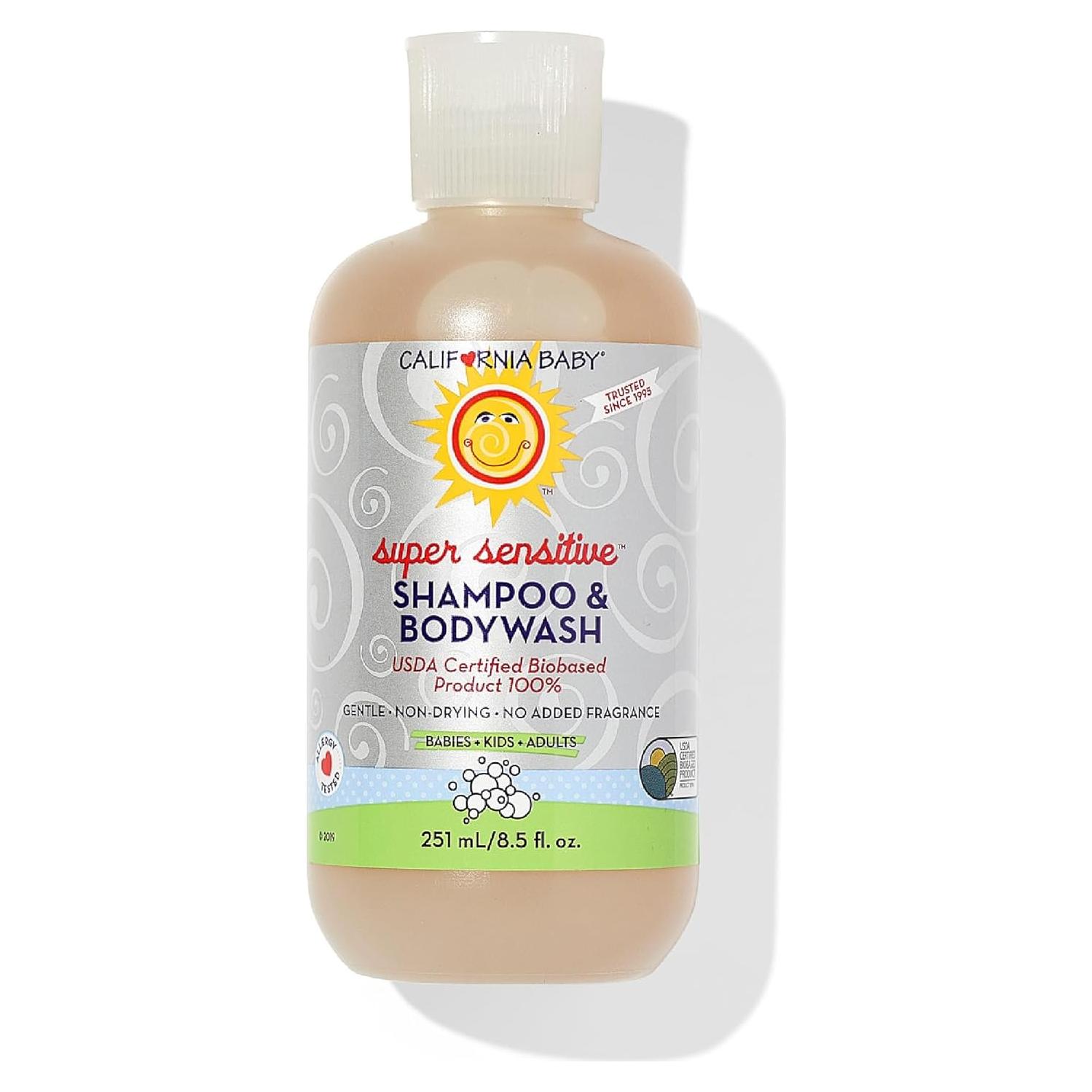 Champú y Gel de Baño California Baby 250 mL Hipoalergénico