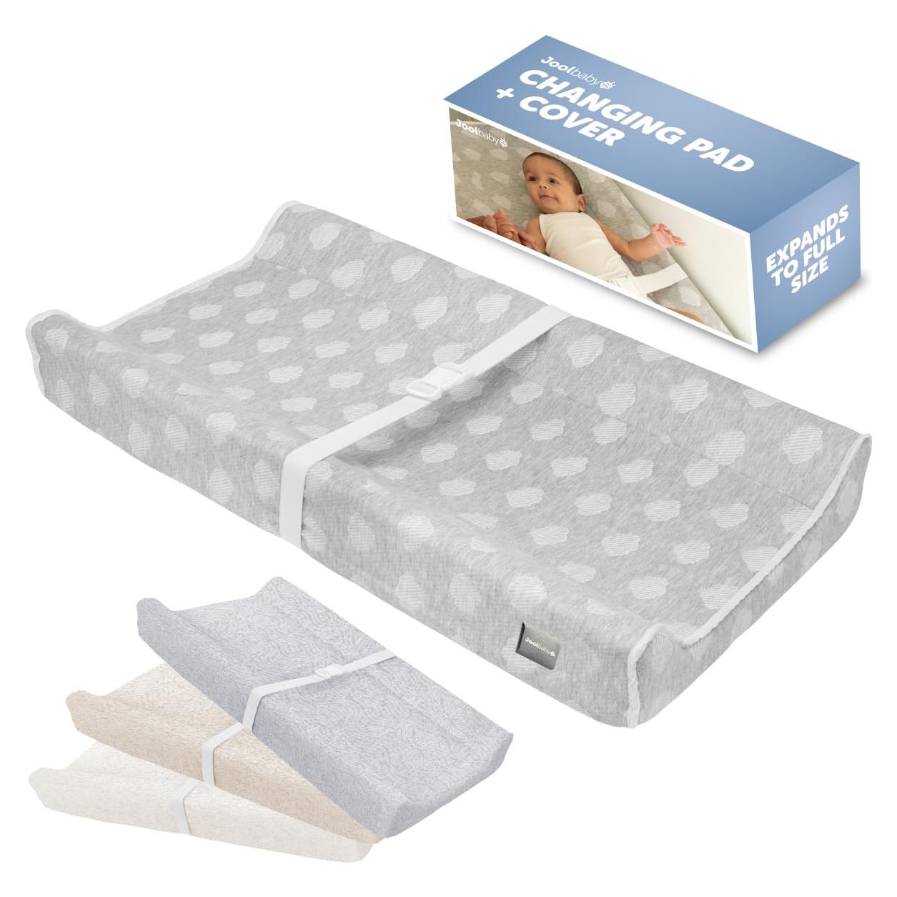 Almohadilla de Cambio Suave Jool Baby Serenity Gris Nubes