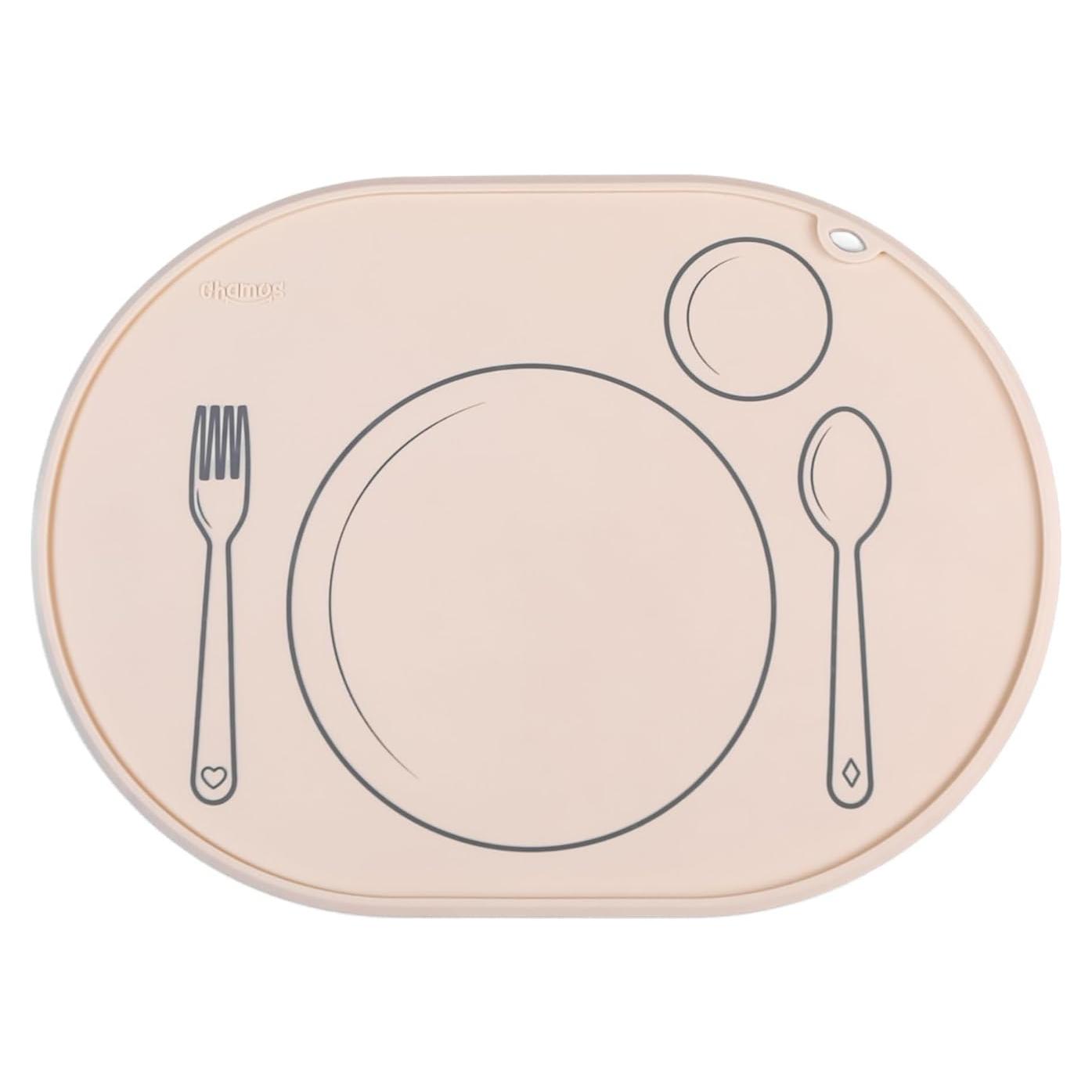 Mantel Individual Ovalado Chamos Montessori Beige 36x26 cm