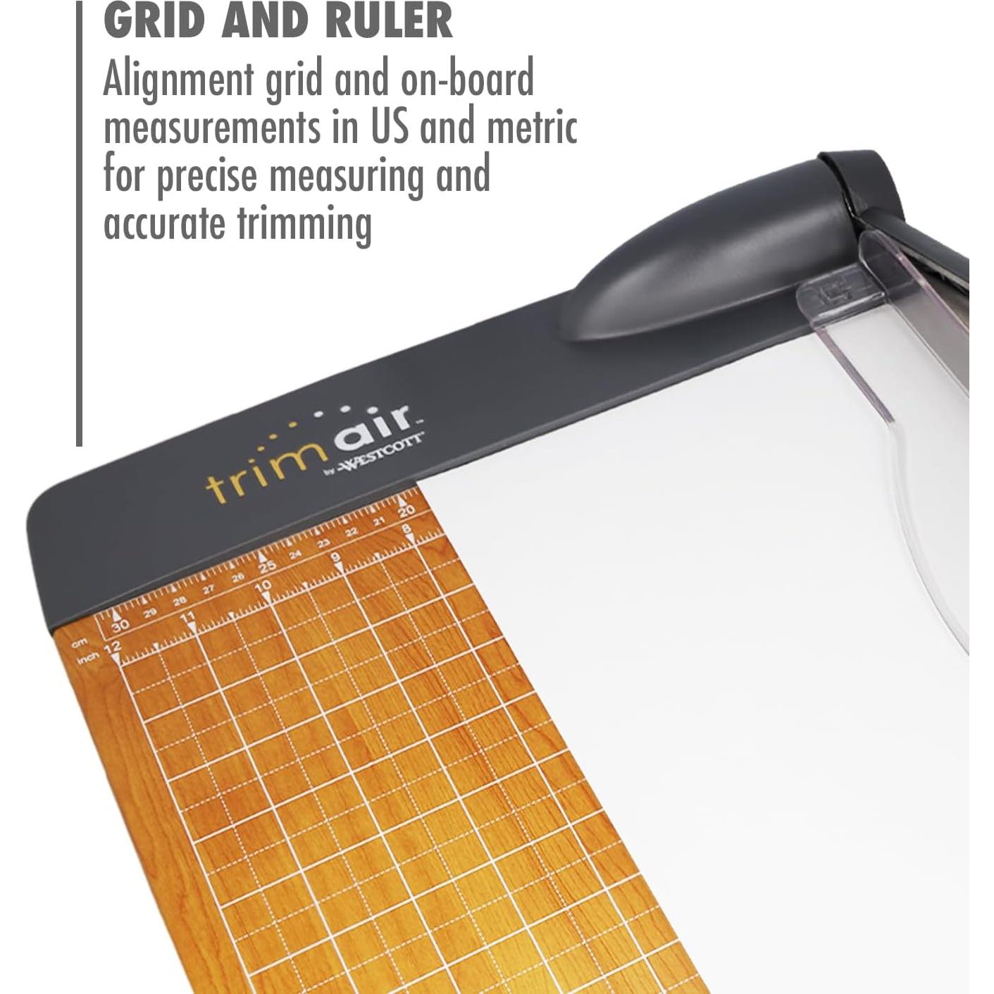 Cortadora de papel guillotina Westcott TrimAir 30 hojas 30.5 cm