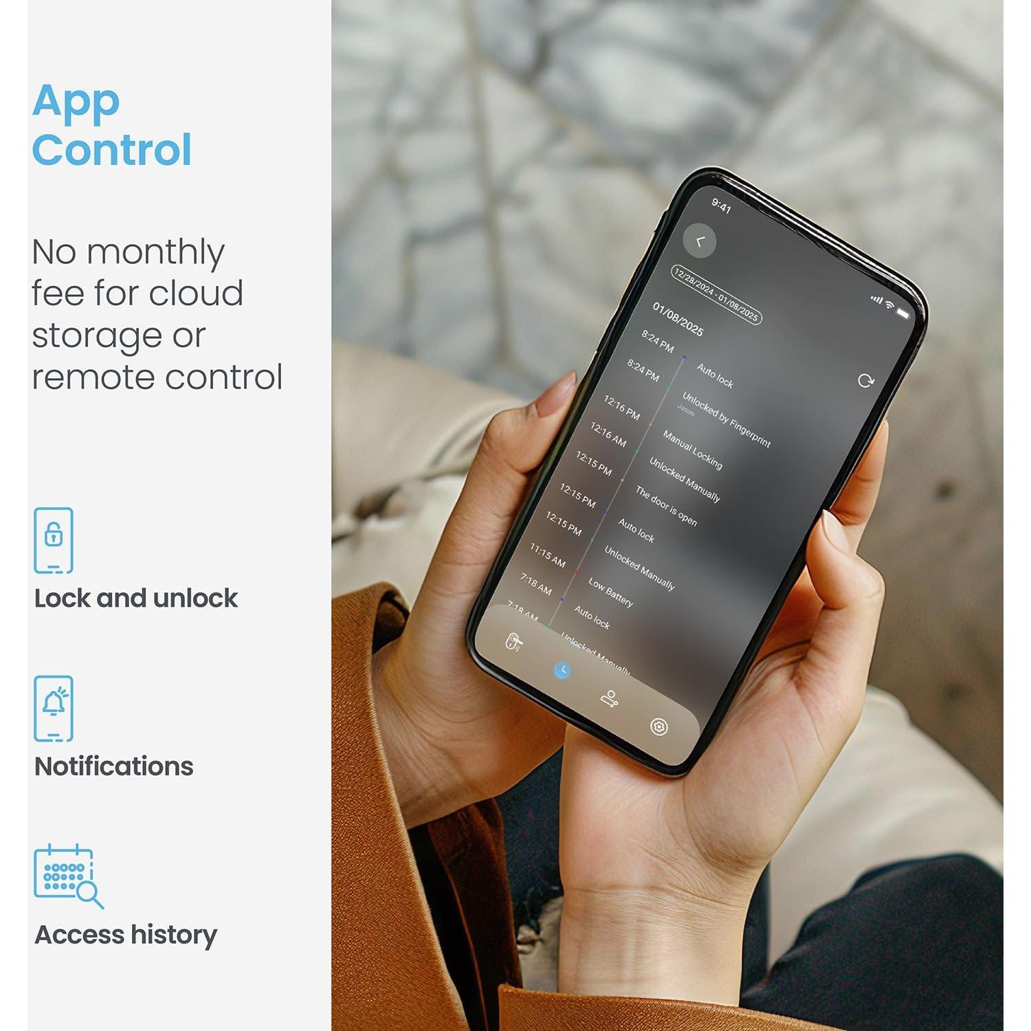Cerradura Inteligente Lockly Secure Pro - Biométrica y Wi-Fi