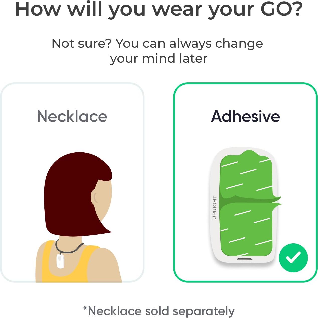 Entrenador de Postura UPRIGHT GO S Lite Unisex - 4.8x2.8cm