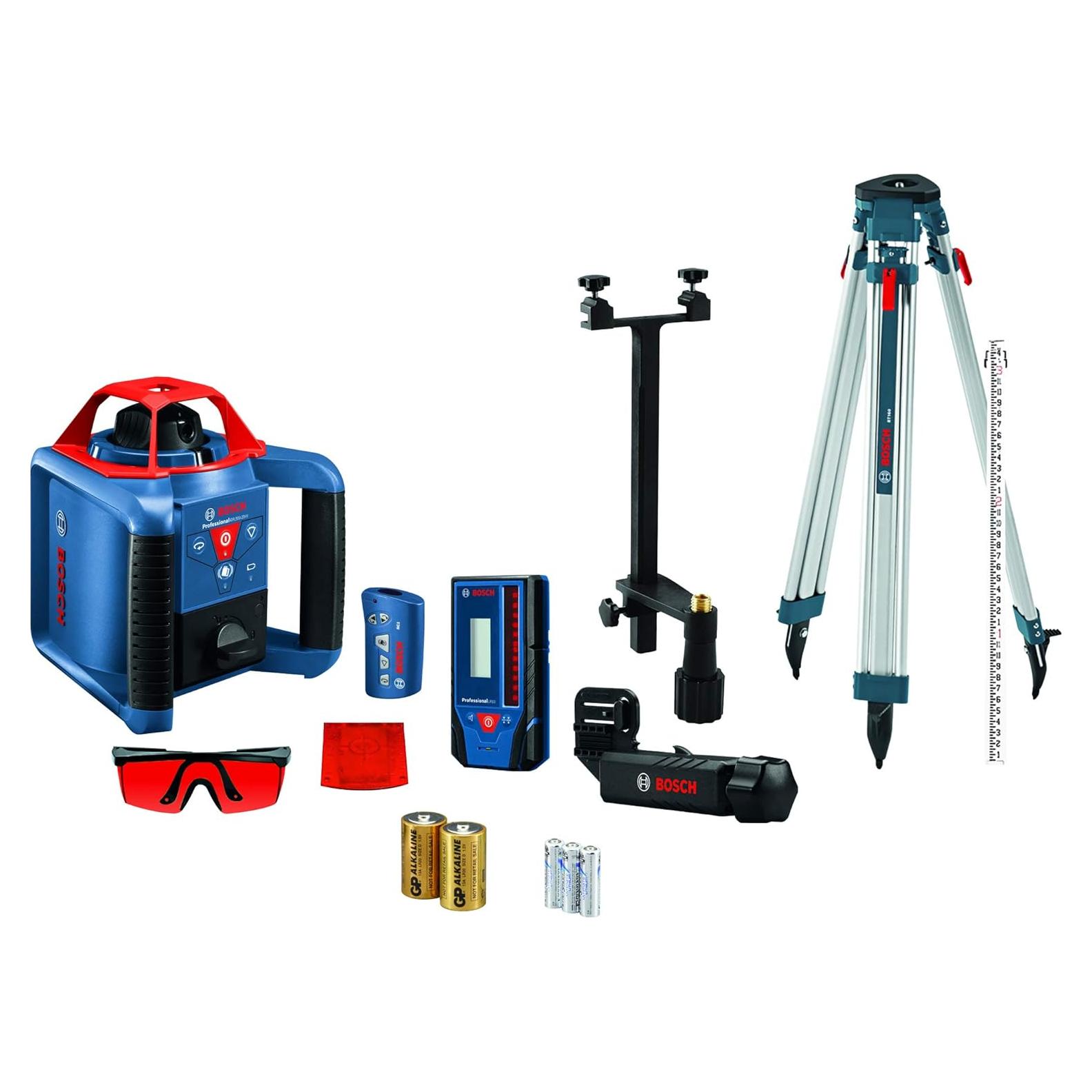 Láser Rotativo Bosch GRL900-20HVK con Tripode y Receptor