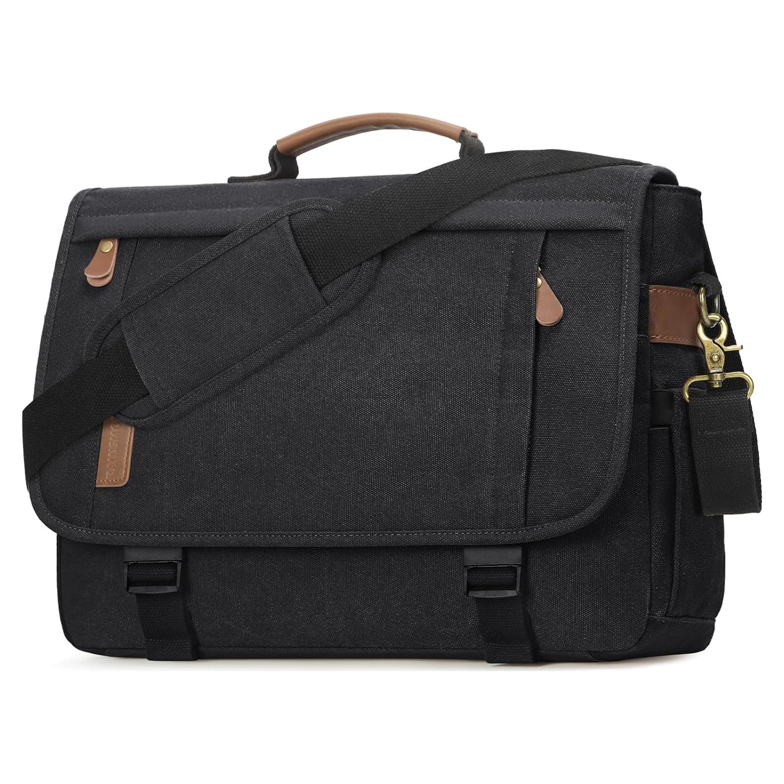 Bolsa Mensajera RAINSMORE para Laptop 17" Impermeable Negra