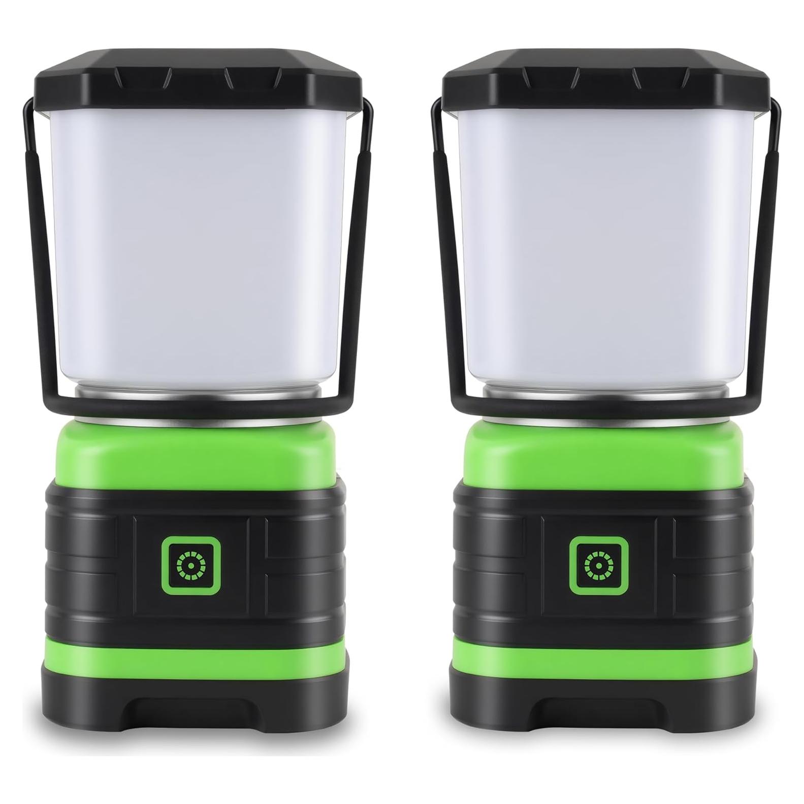 Lámpara LED de Camping Lichamp, 500 Lúmenes, Paquete de 2