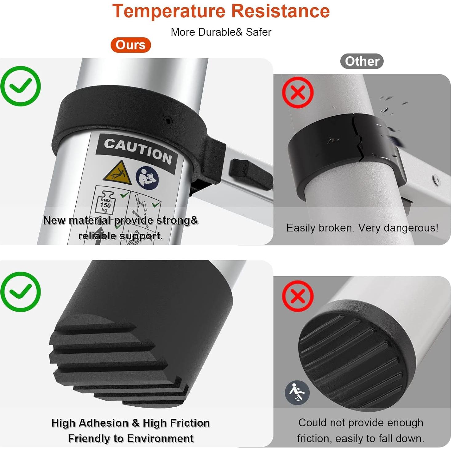 Escalera Telescópica ESCALERAS LUIS 3.81m Aluminio Plegable