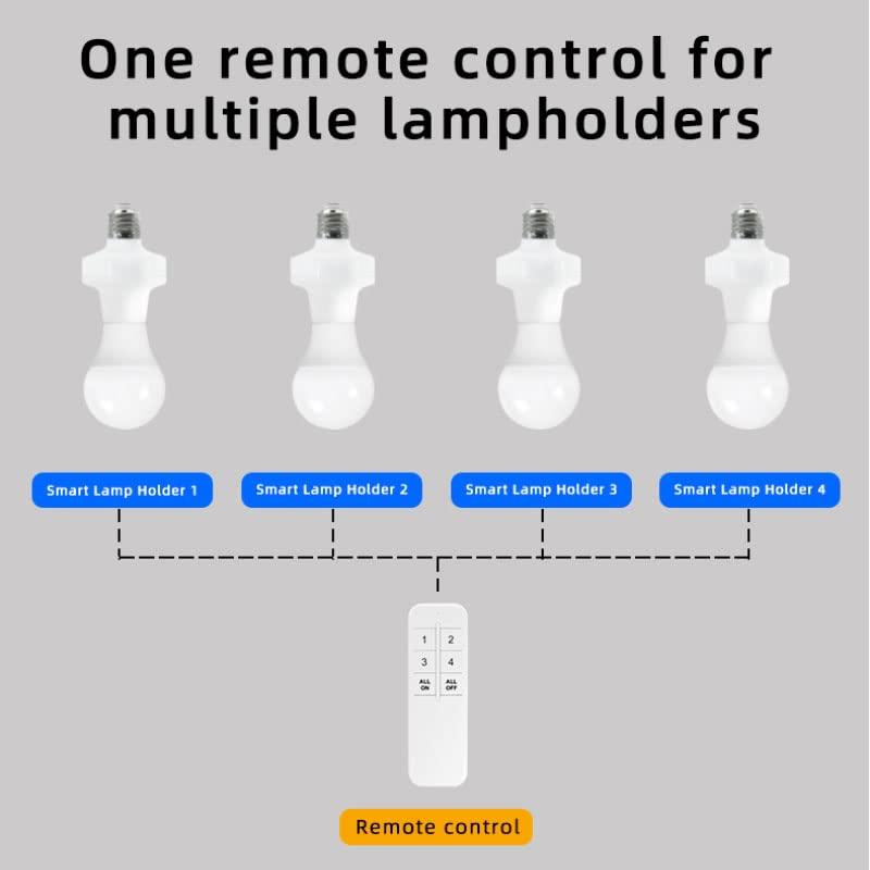 Portalámparas Inteligente QIACHIP eWeLink Wi-Fi E26 E27