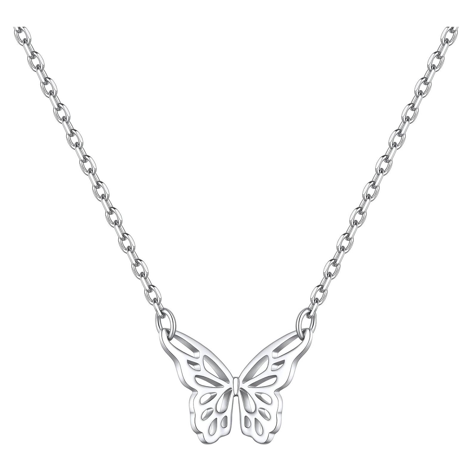 Collar Personalizado ChicSilver de Plata Esterlina 925 Mariposa