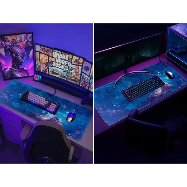 Alfombrilla de Ratón Grande Tongyanat Estrella Azul 80x30cm