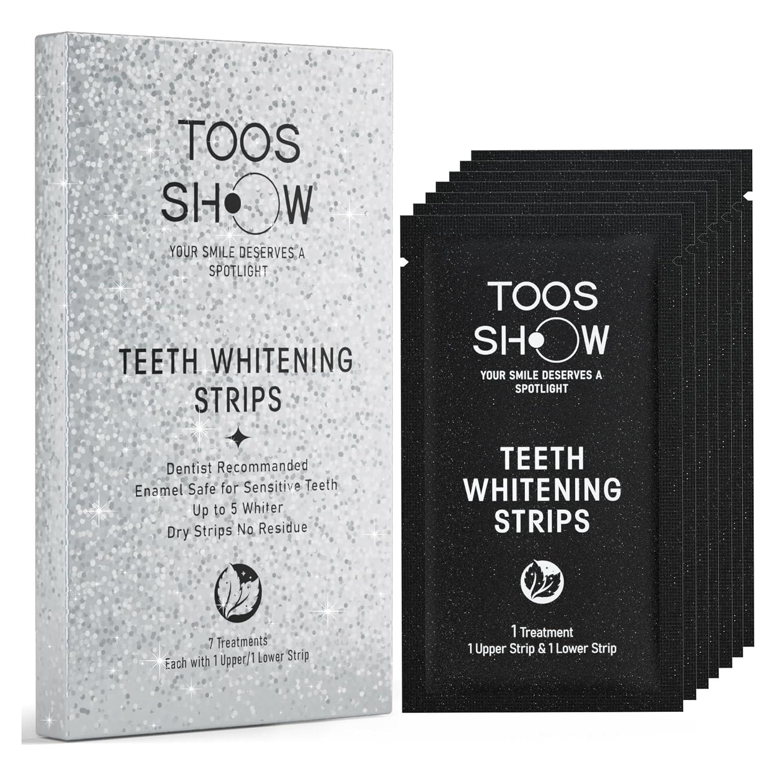 Tiras Blanqueadoras para Dientes Sensibles Toos Show 7 Días